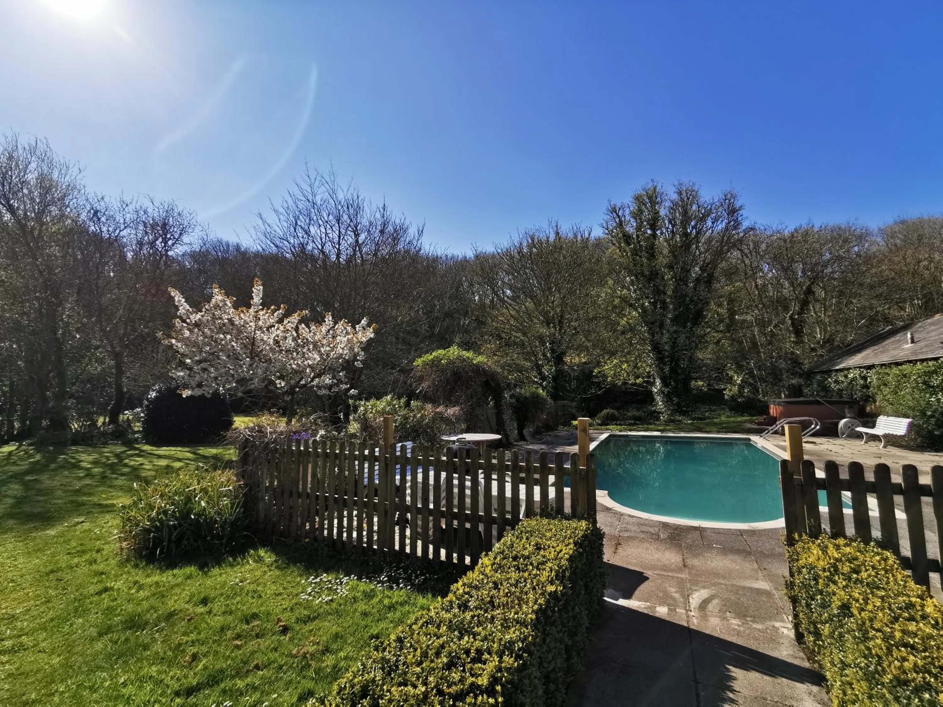 Swimming pool in Rose in Vale Country House Hotel