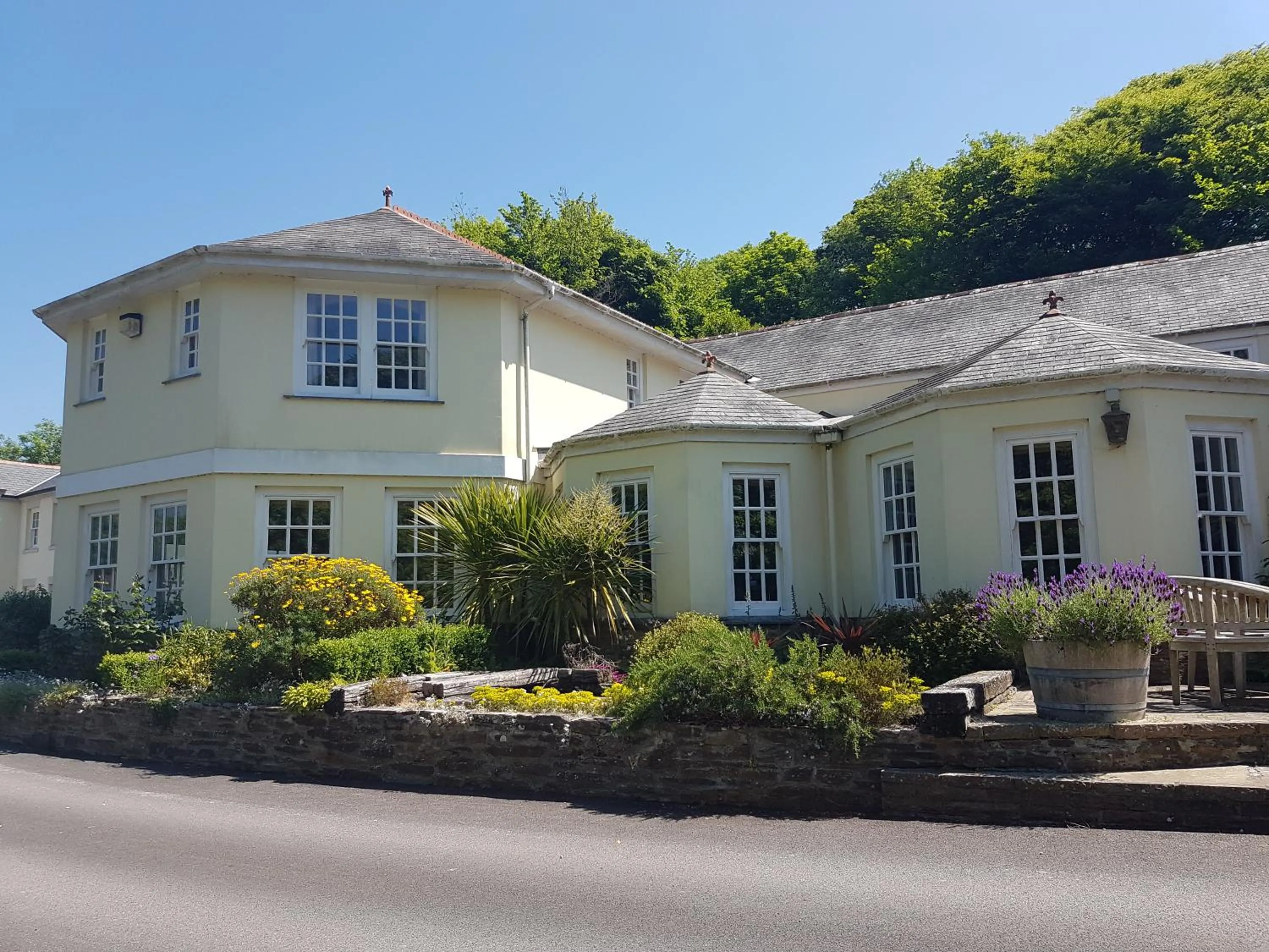 Patio in Rose in Vale Country House Hotel