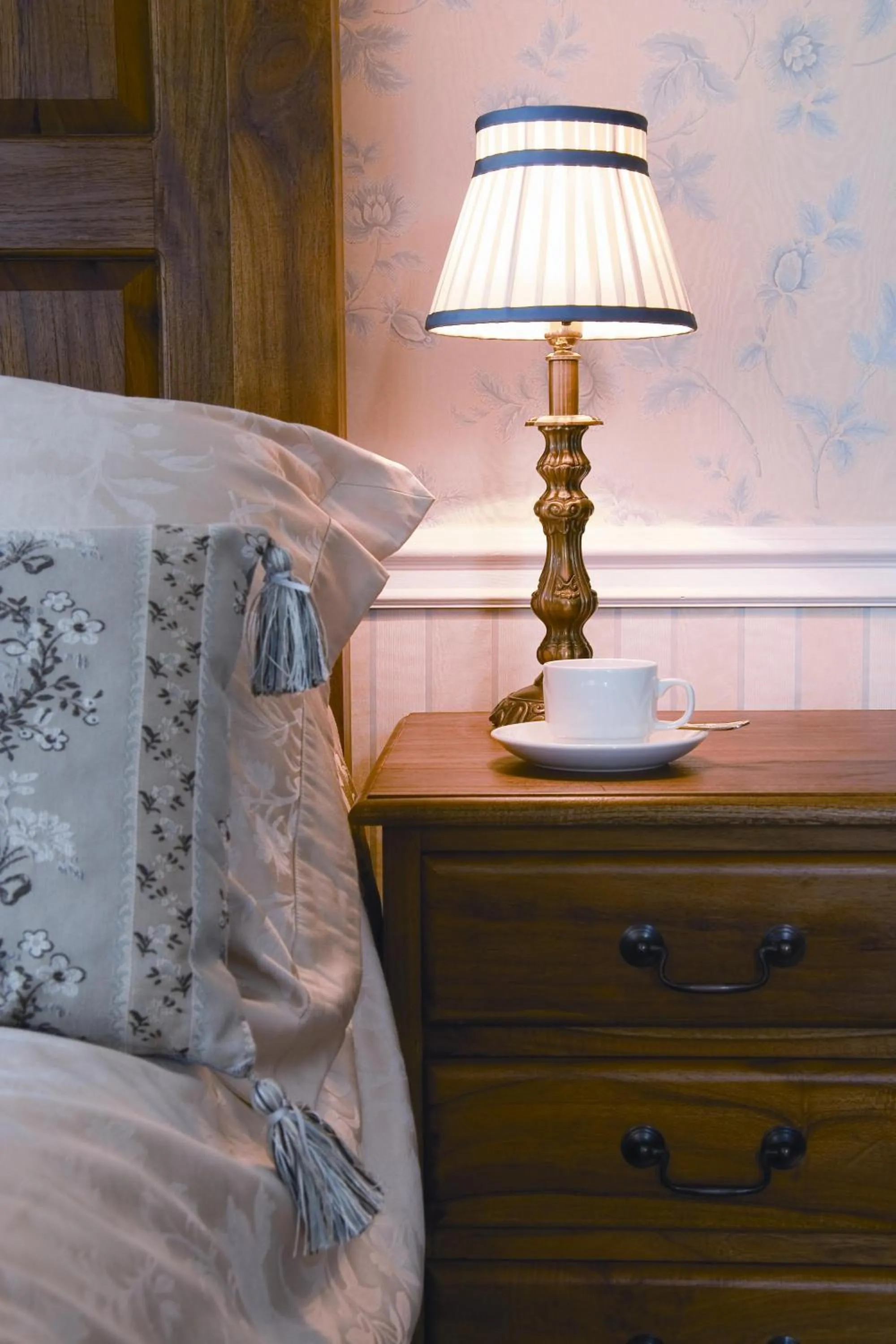 Decorative detail, Bed in Rose in Vale Country House Hotel