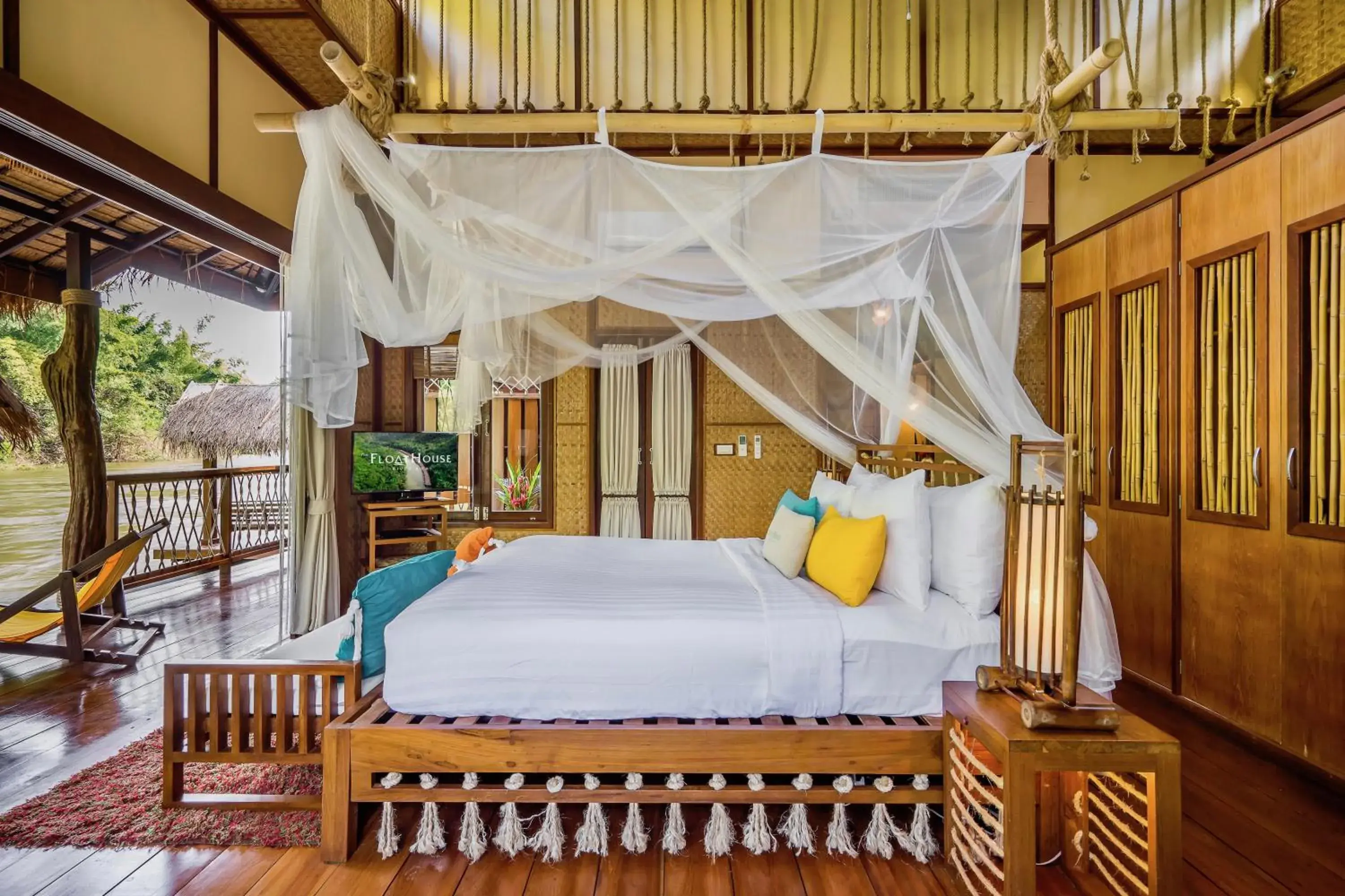 Floating Villa with Breakfast & Dinner in The Float House River Kwai Floating Villa with Breakfast & Dinner in The Float House River Kwai