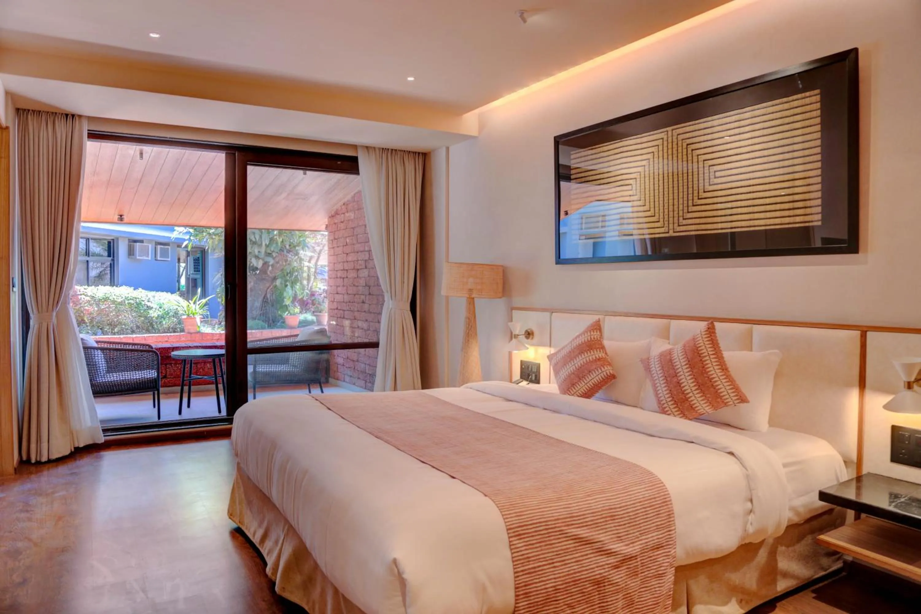 Bed in Brightland Resort & Spa