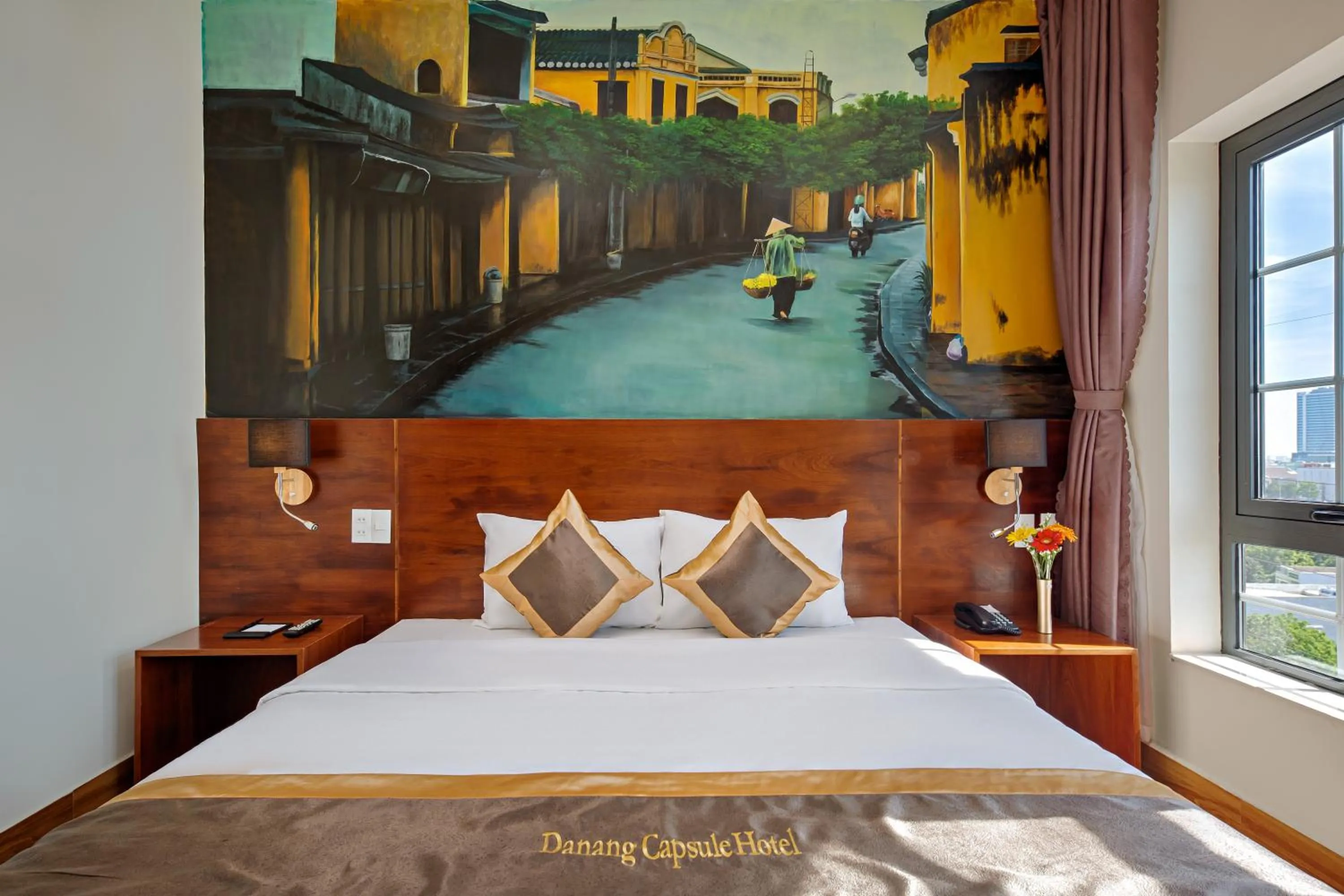 Bedroom, Bed in Danang Capsule Hotel & Rooftop Bar