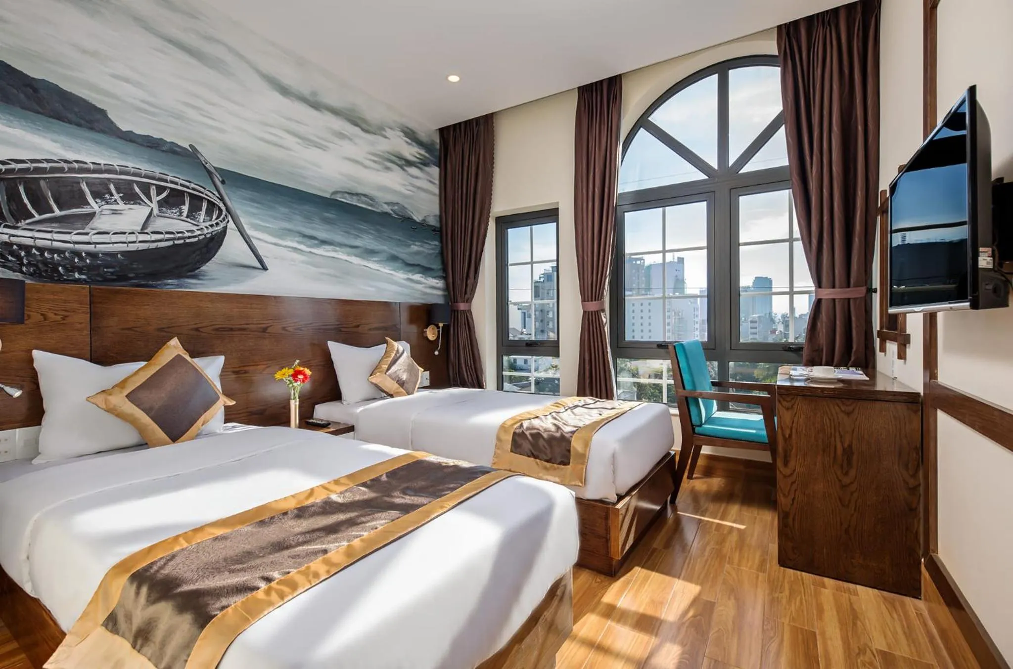 Property building, Bed in Danang Capsule Hotel & Rooftop Bar