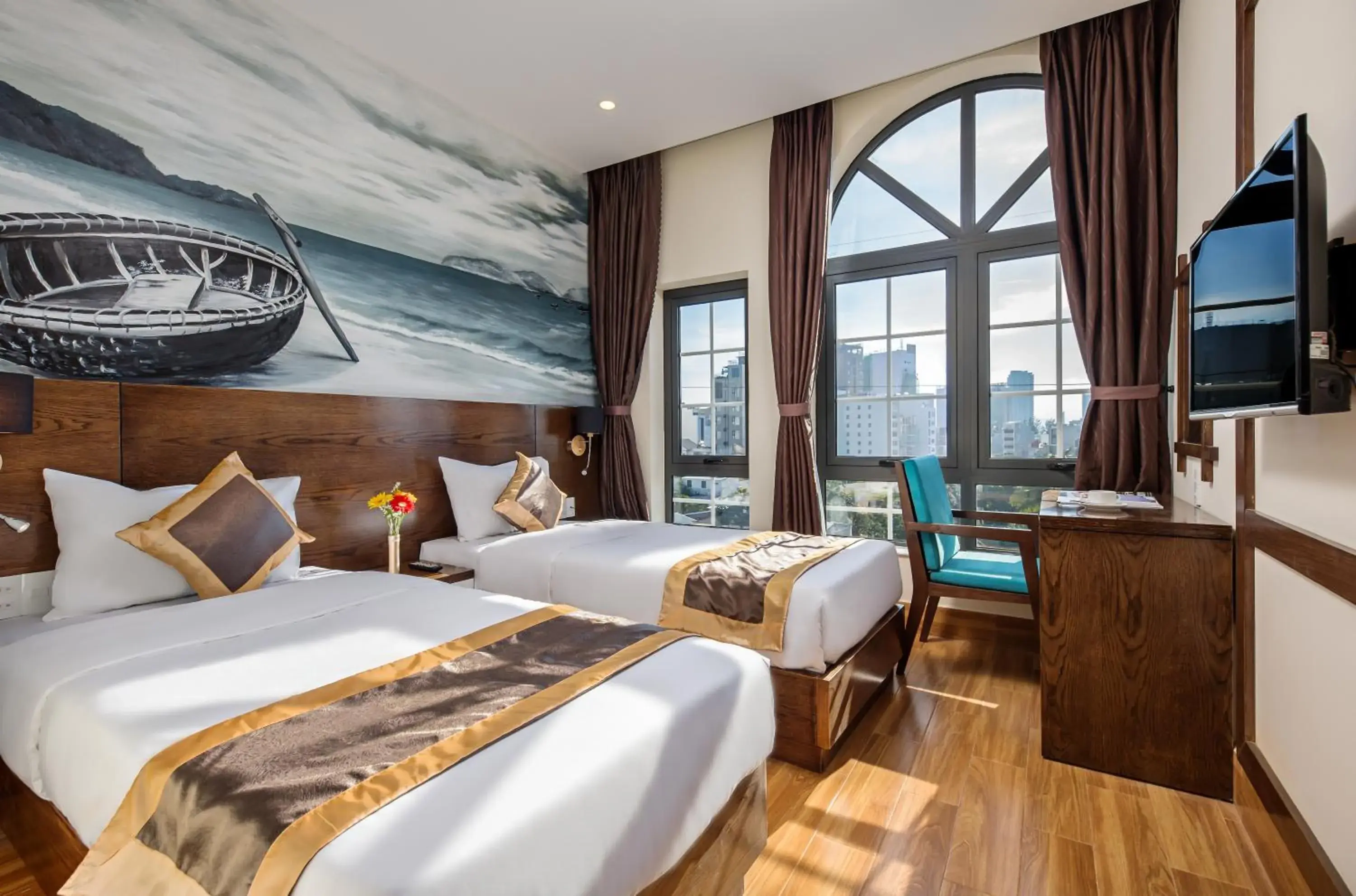 Premier Deluxe Double or Twin Room in AncyrA Capsule Hotel - Backpackers Paradise & Rooftop Bar Premier Deluxe Double or Twin Room in AncyrA Capsule Hotel - Backpackers Paradise & Rooftop Bar