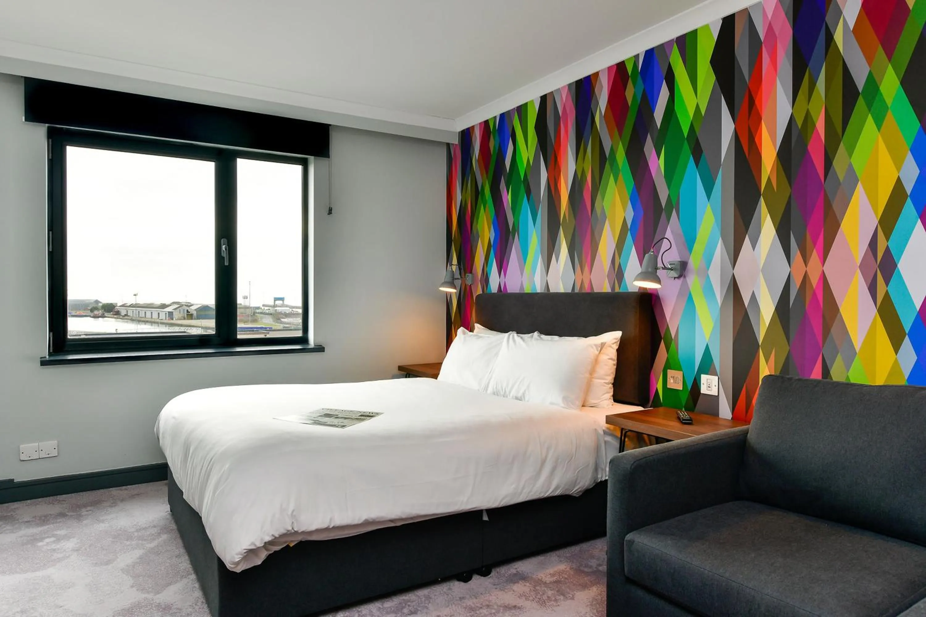 Bedroom, Bed in Village Hotel Swansea