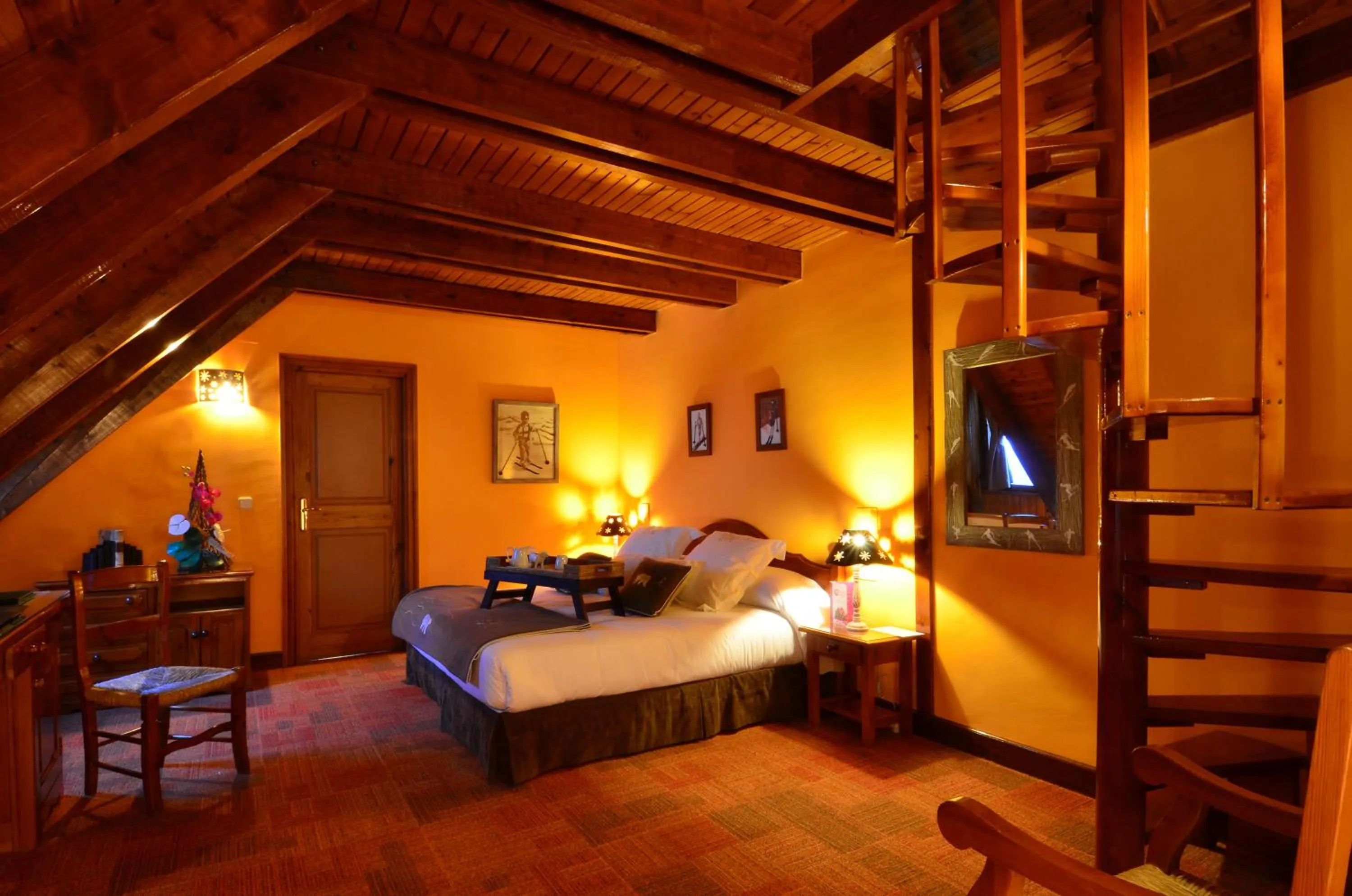 Bed in Hotel Vilagaros