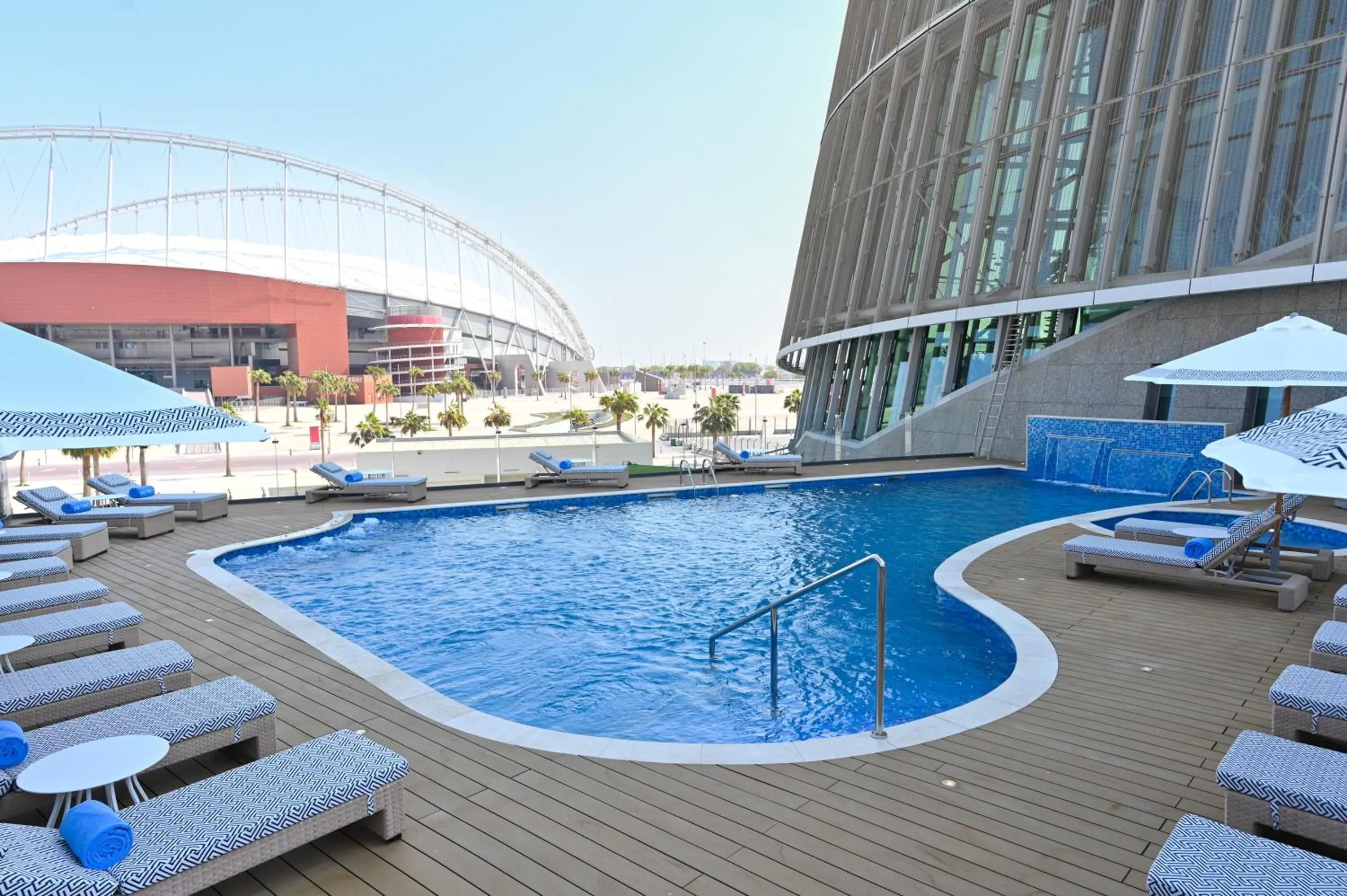 Swimming pool in The Torch Doha