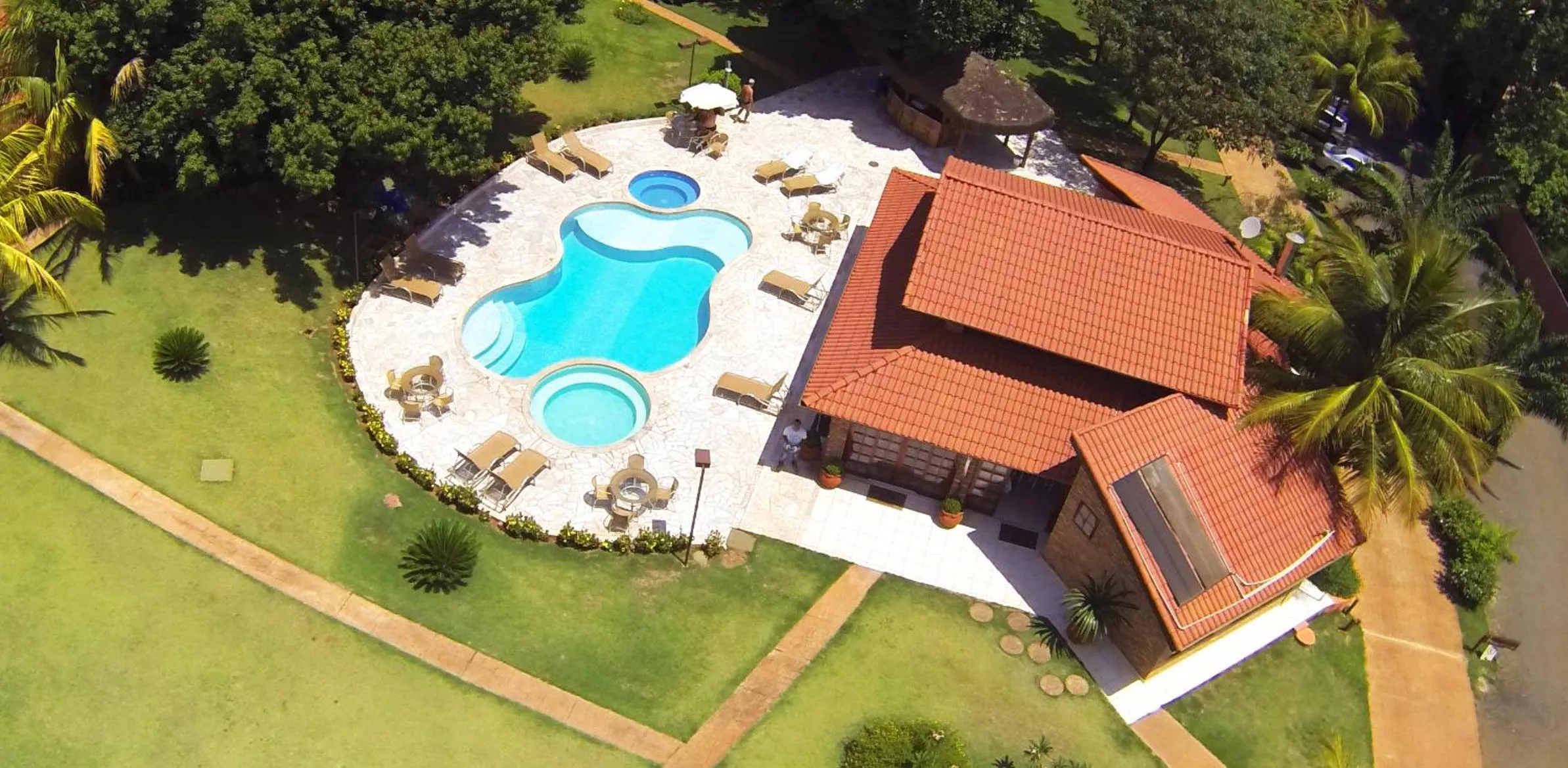 Garden view in Pousada Beco da Lua