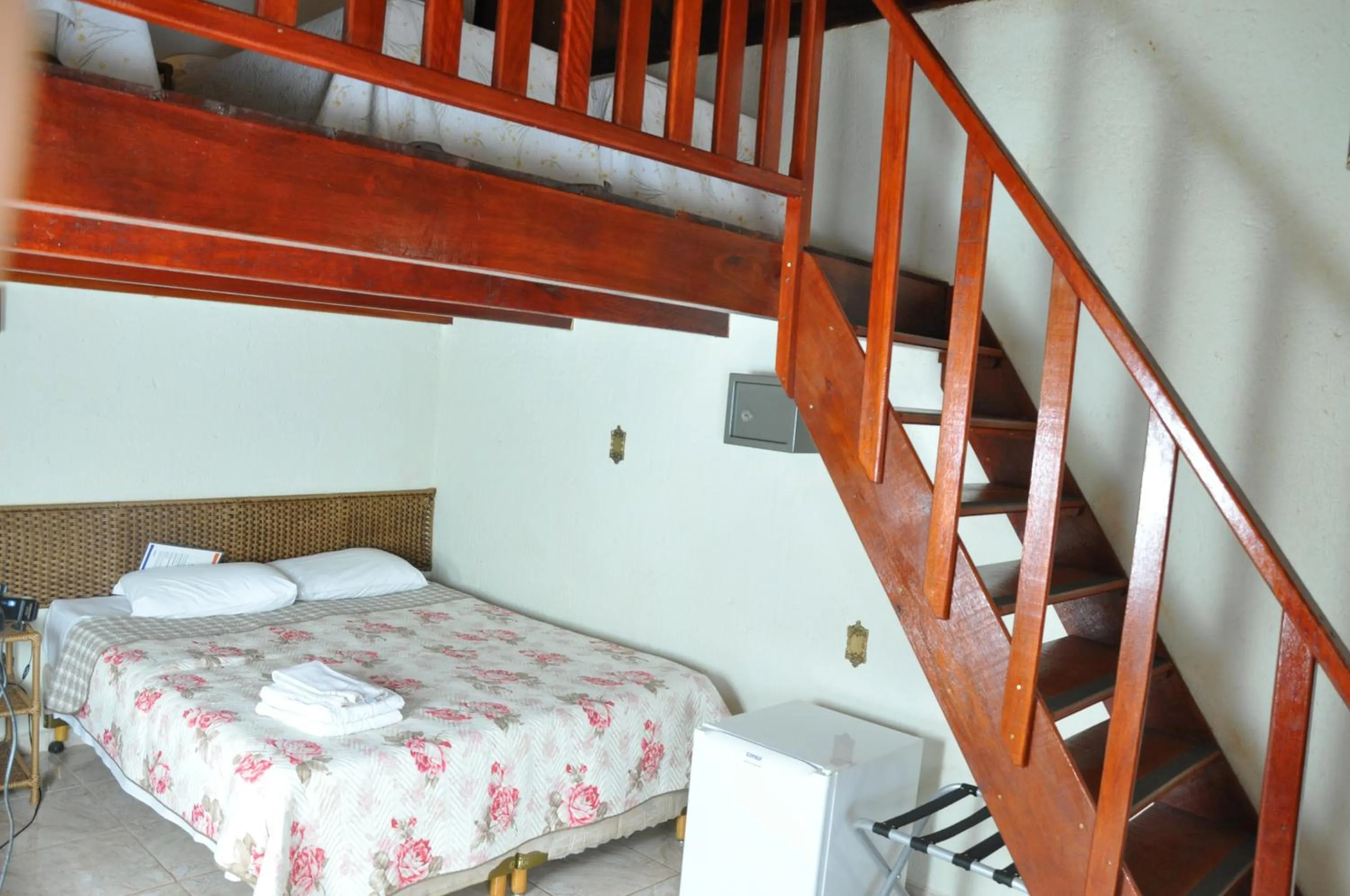 Bed in Pousada Beco da Lua