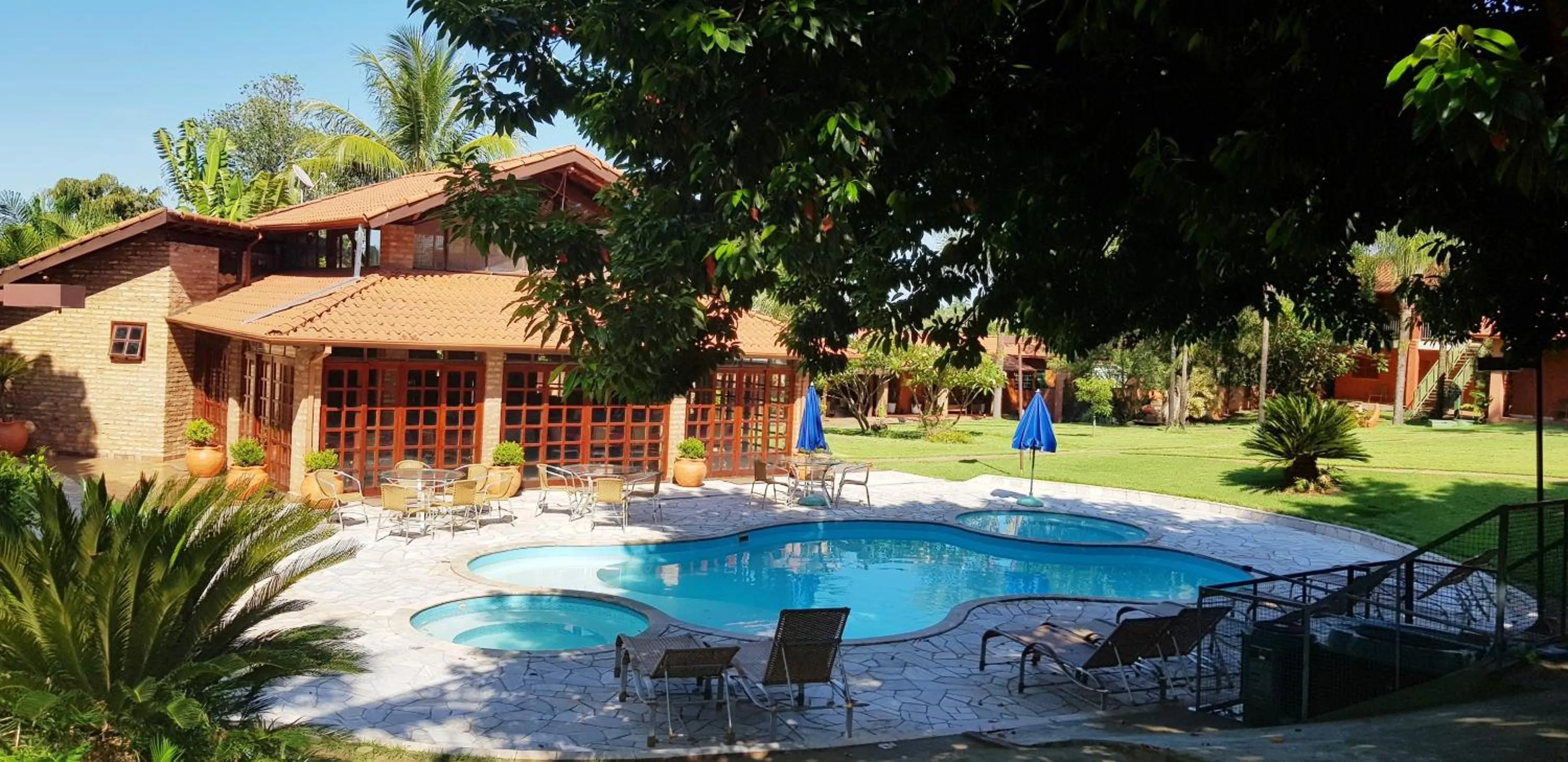 Pool view in Pousada Beco da Lua
