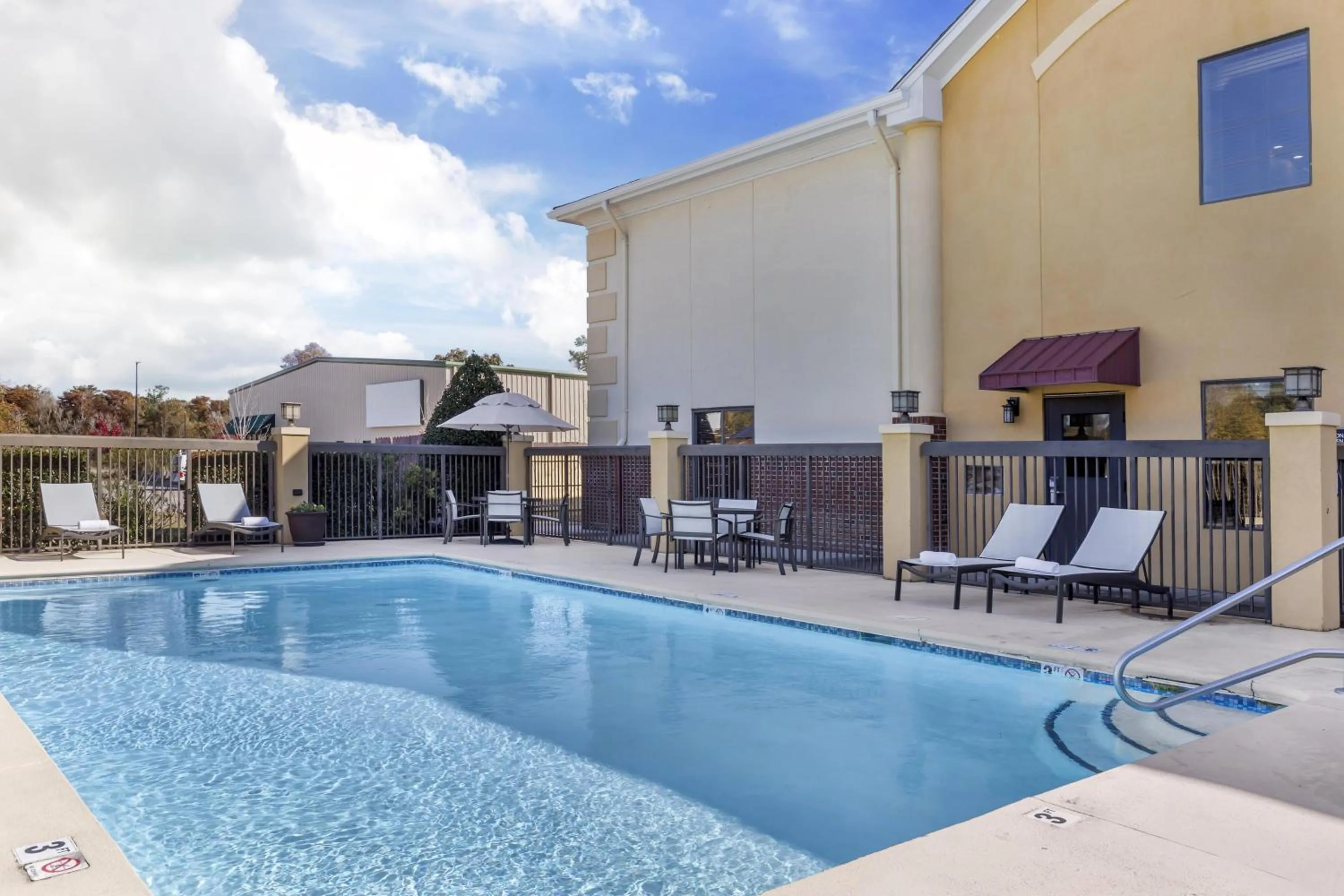 Pool view in Best Western Plus Suites Greenville
