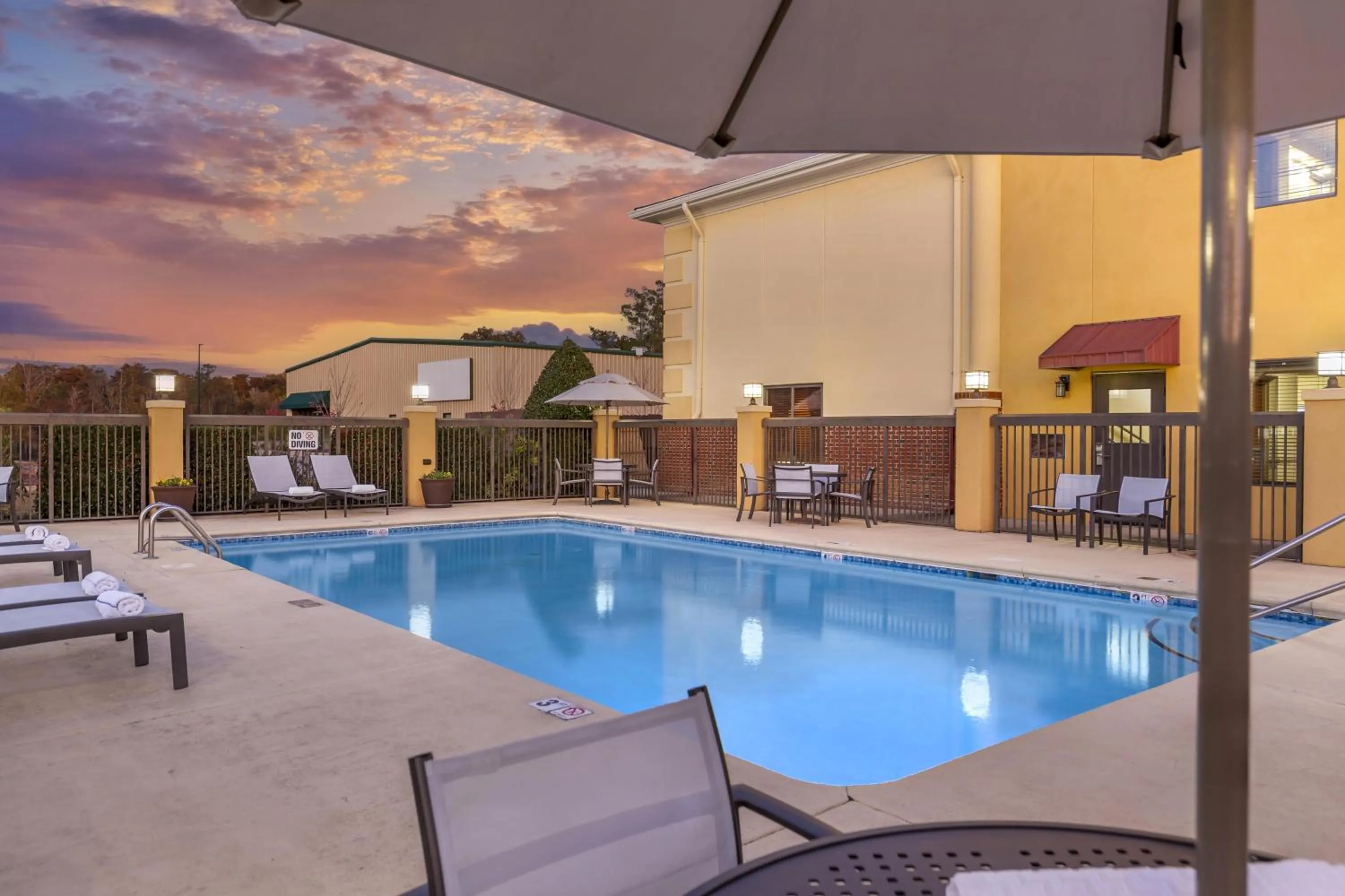 Pool view in Best Western Plus Suites Greenville