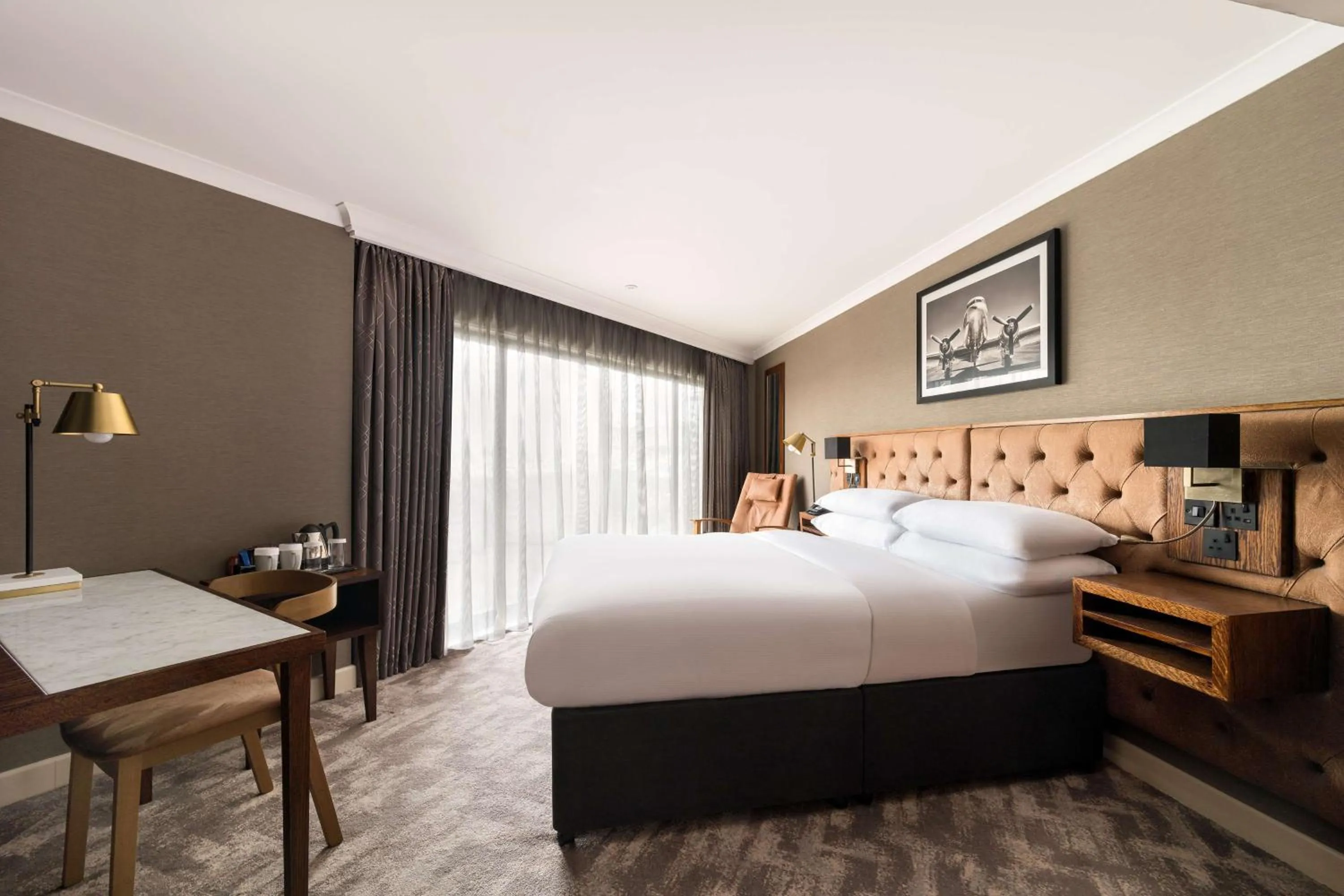 Bedroom, Bed in DoubleTree by Hilton Hotel Newcastle International Airport