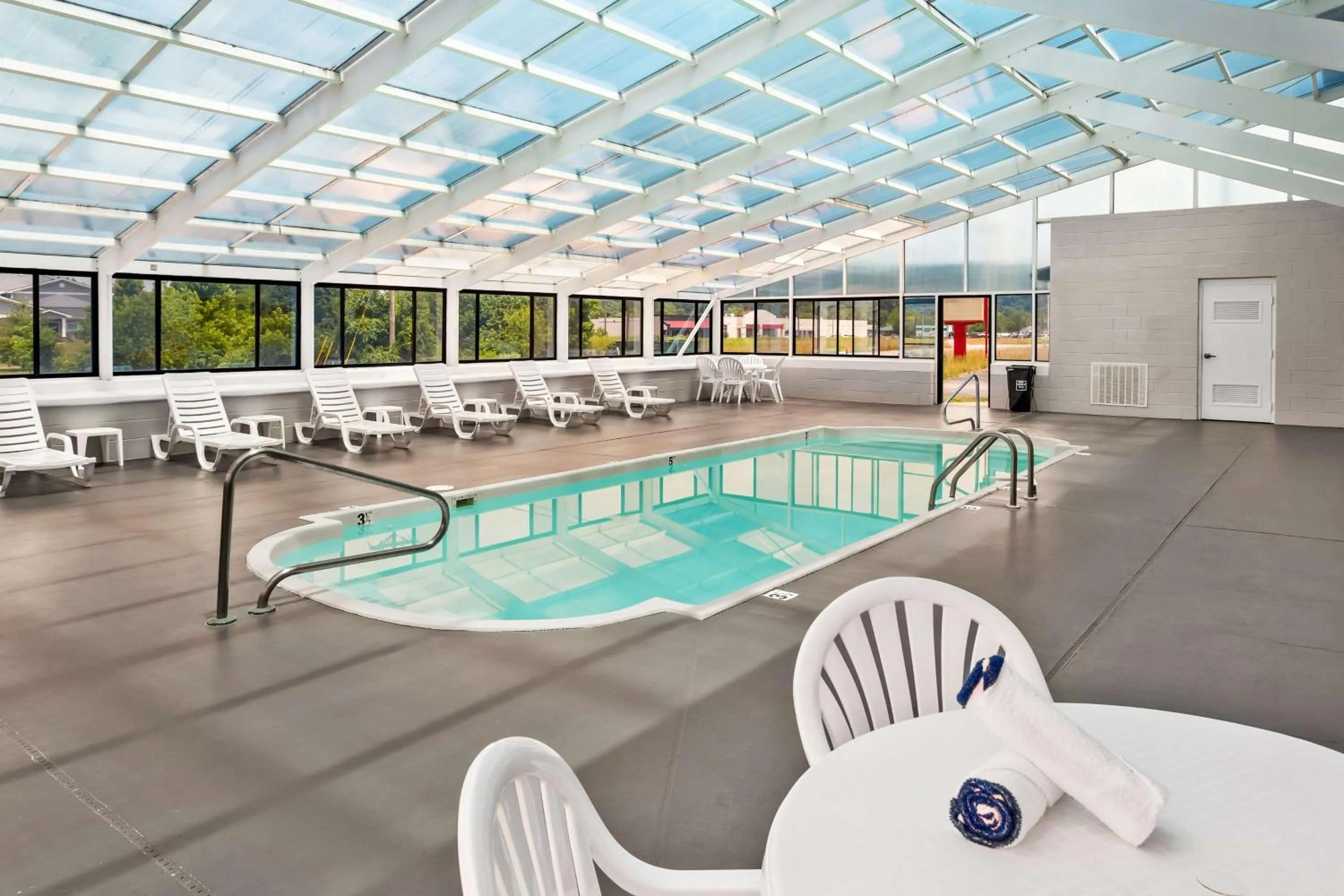 Pool view in SureStay by Best Western Grayson