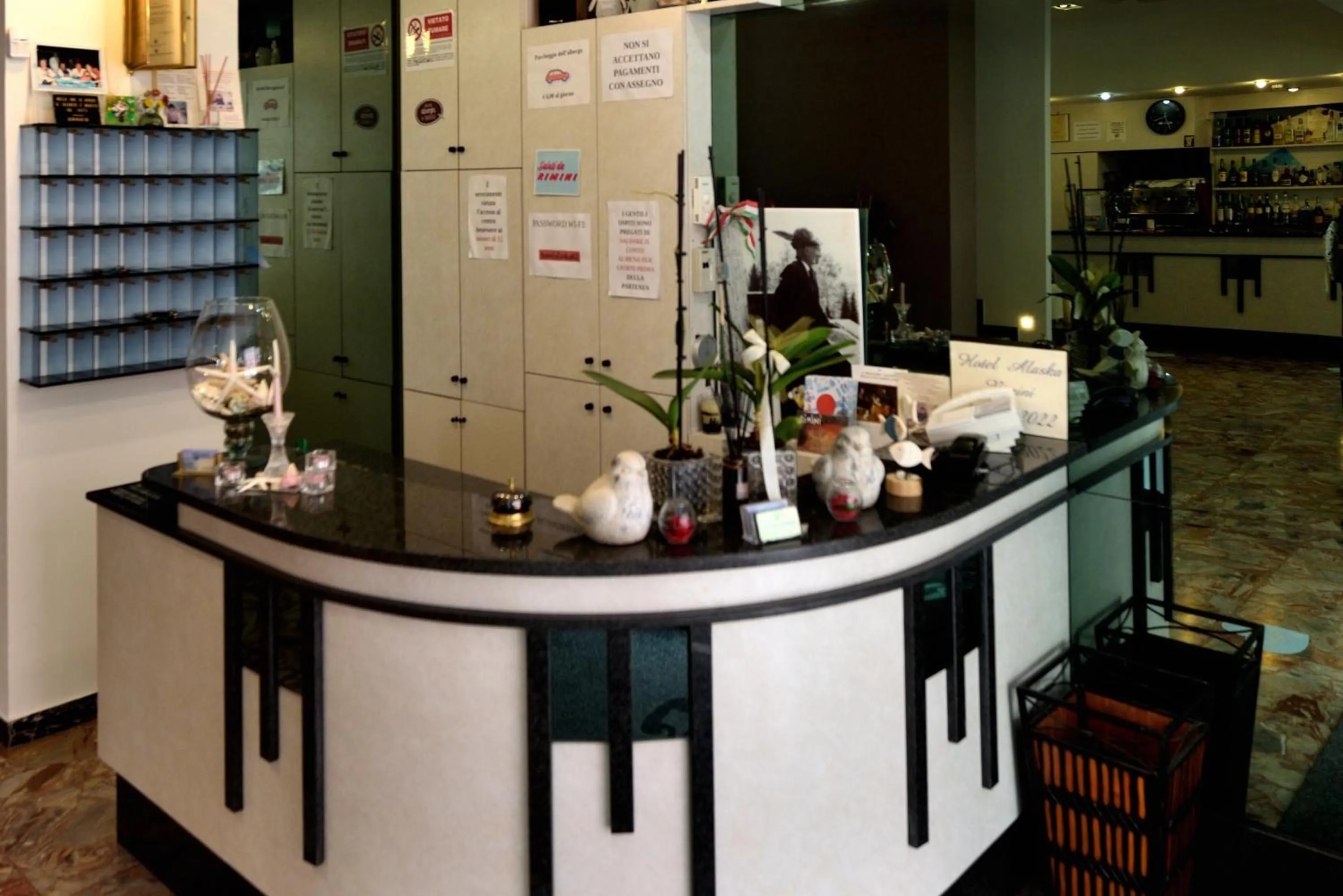 Lobby or reception in Hotel Alaska