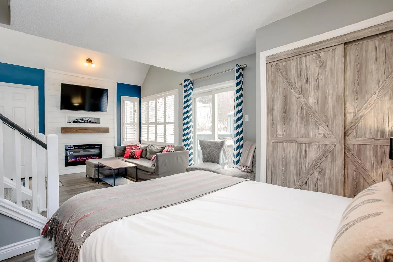 Bedroom, Bed in Blue Mountain Studio Loft at North Creek Resort