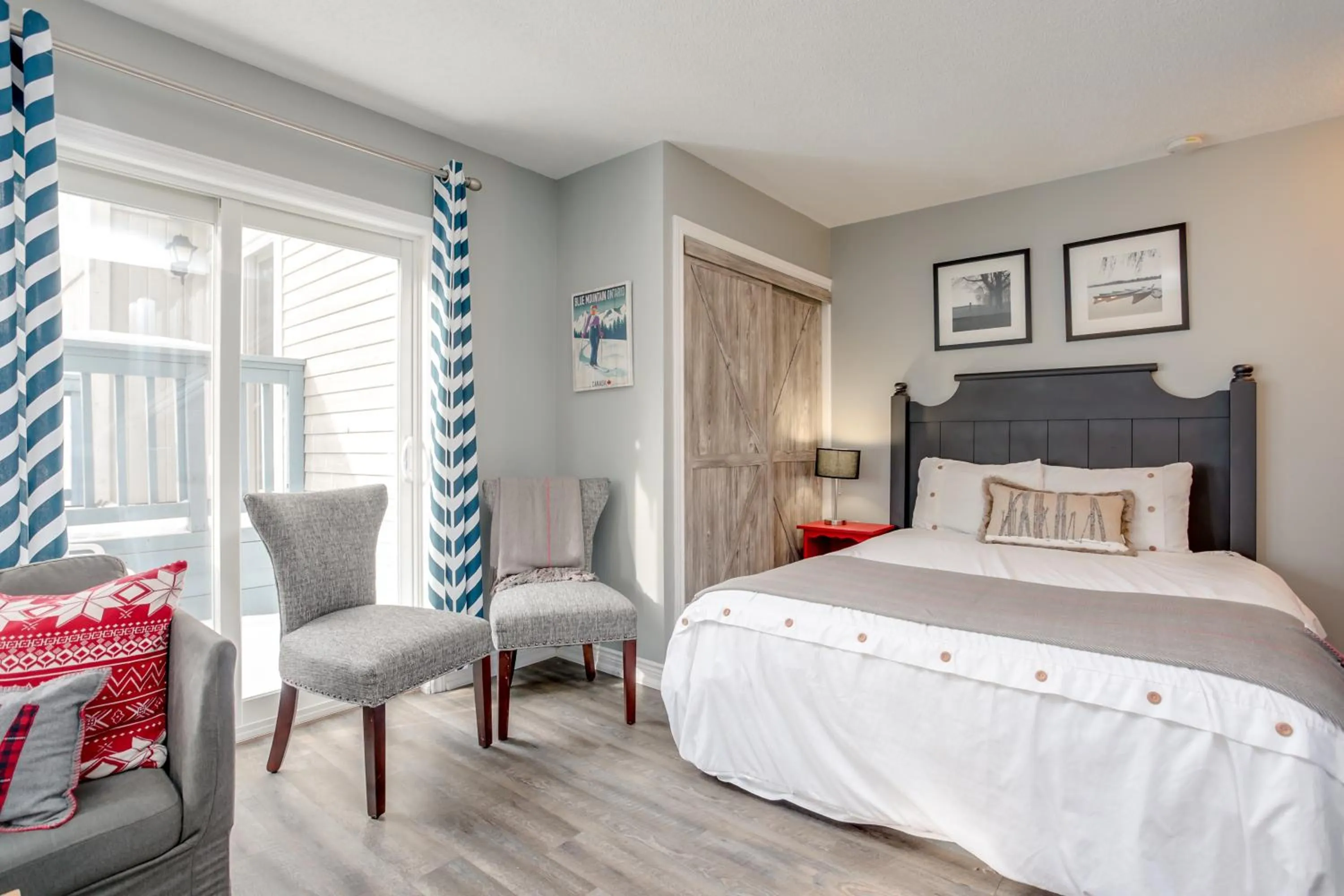 Bed in Blue Mountain Studio Loft at North Creek Resort