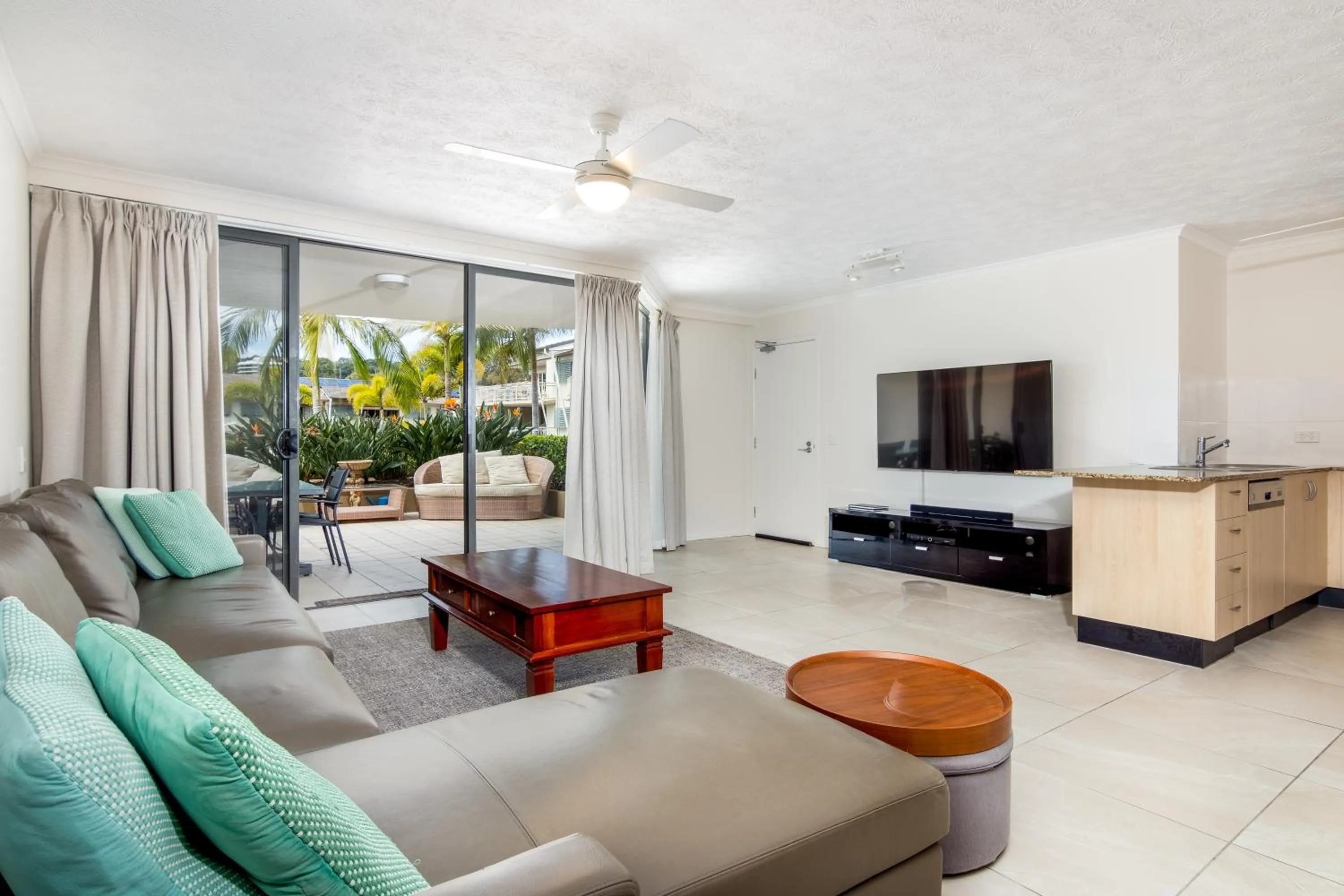 TV and multimedia in The Village Holiday Apartments at Burleigh Heads