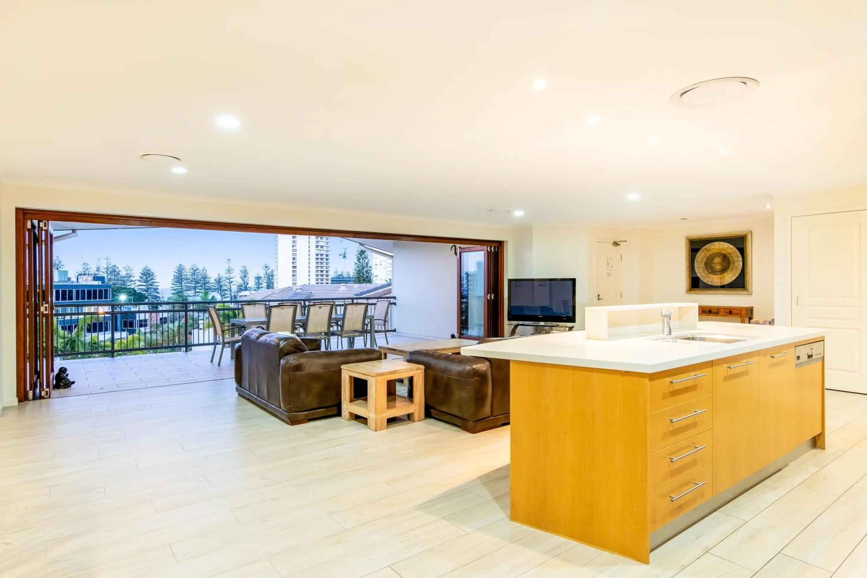 TV and multimedia in The Village Holiday Apartments at Burleigh Heads