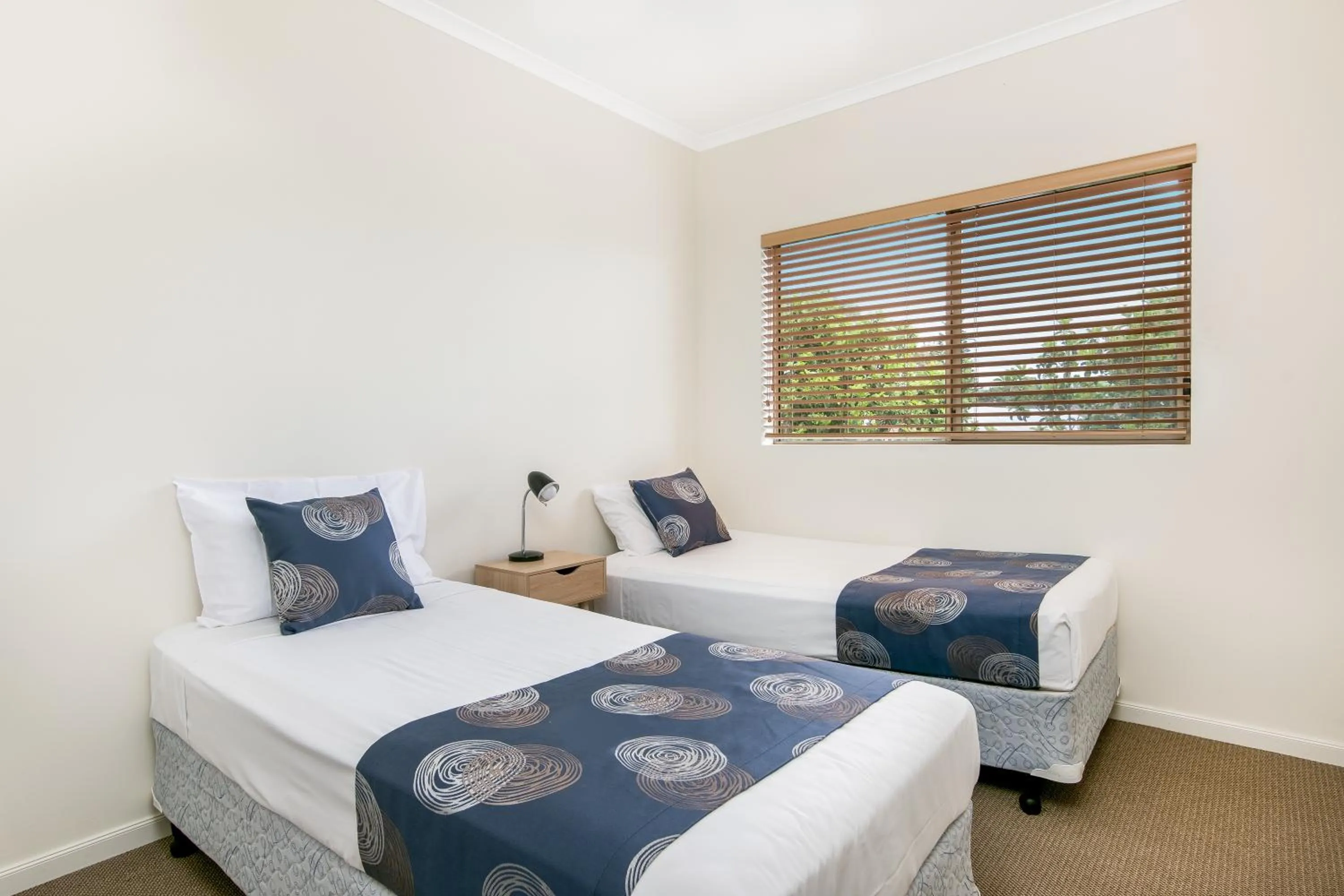 Bedroom, Bed in The Village Holiday Apartments at Burleigh Heads