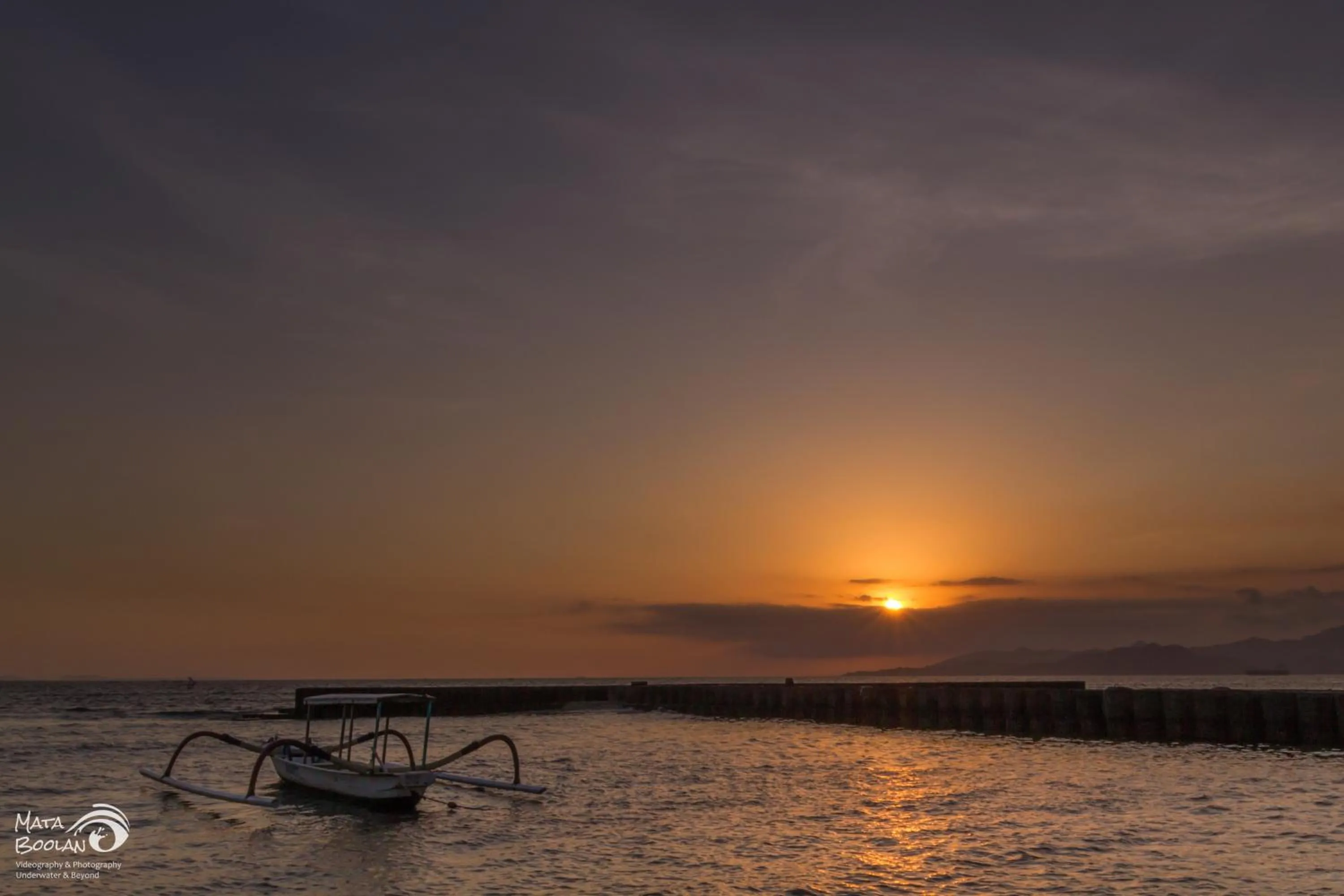 Sunset in Rama Shinta Hotel Candidasa