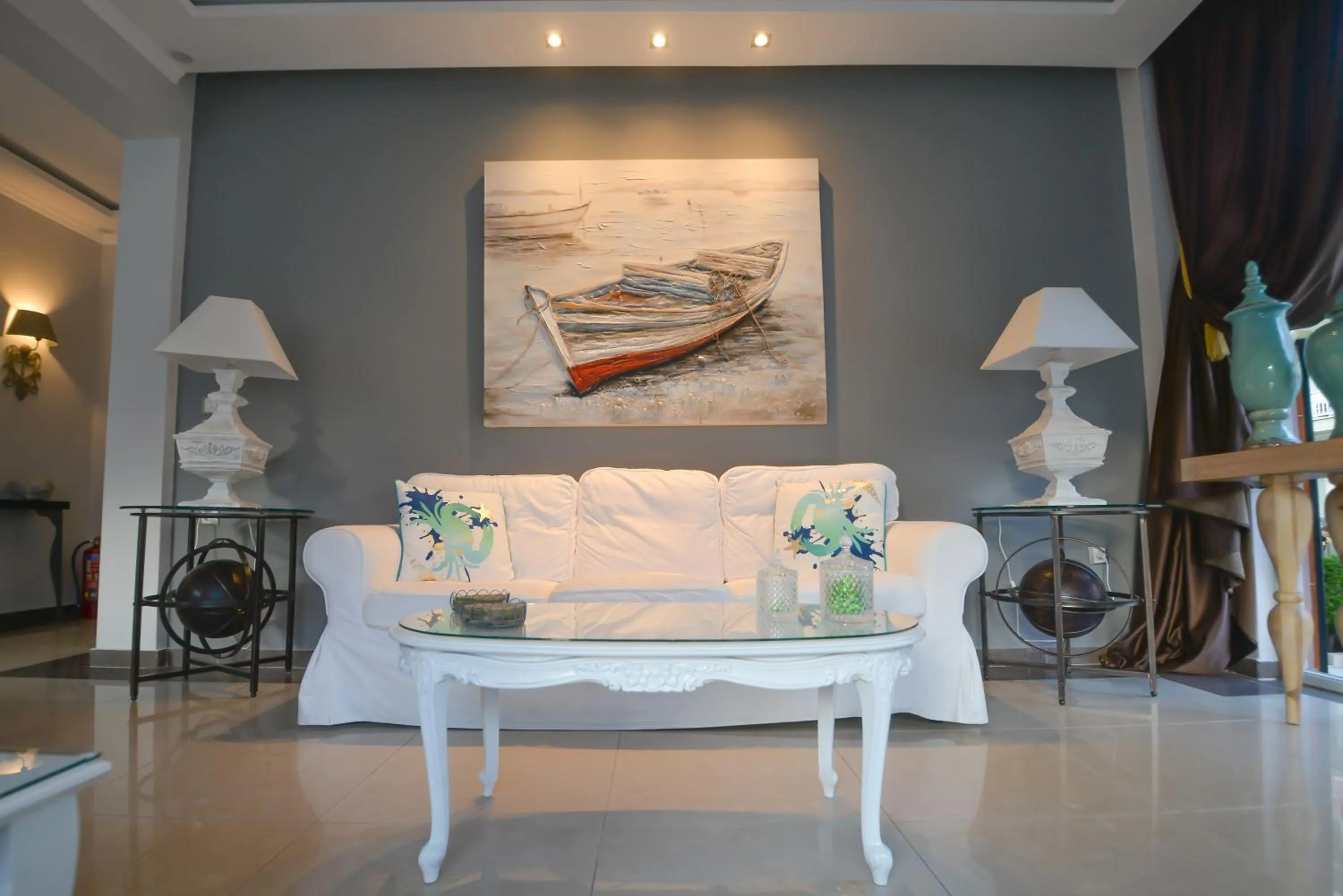 Living room in Epavlis Luxury apts