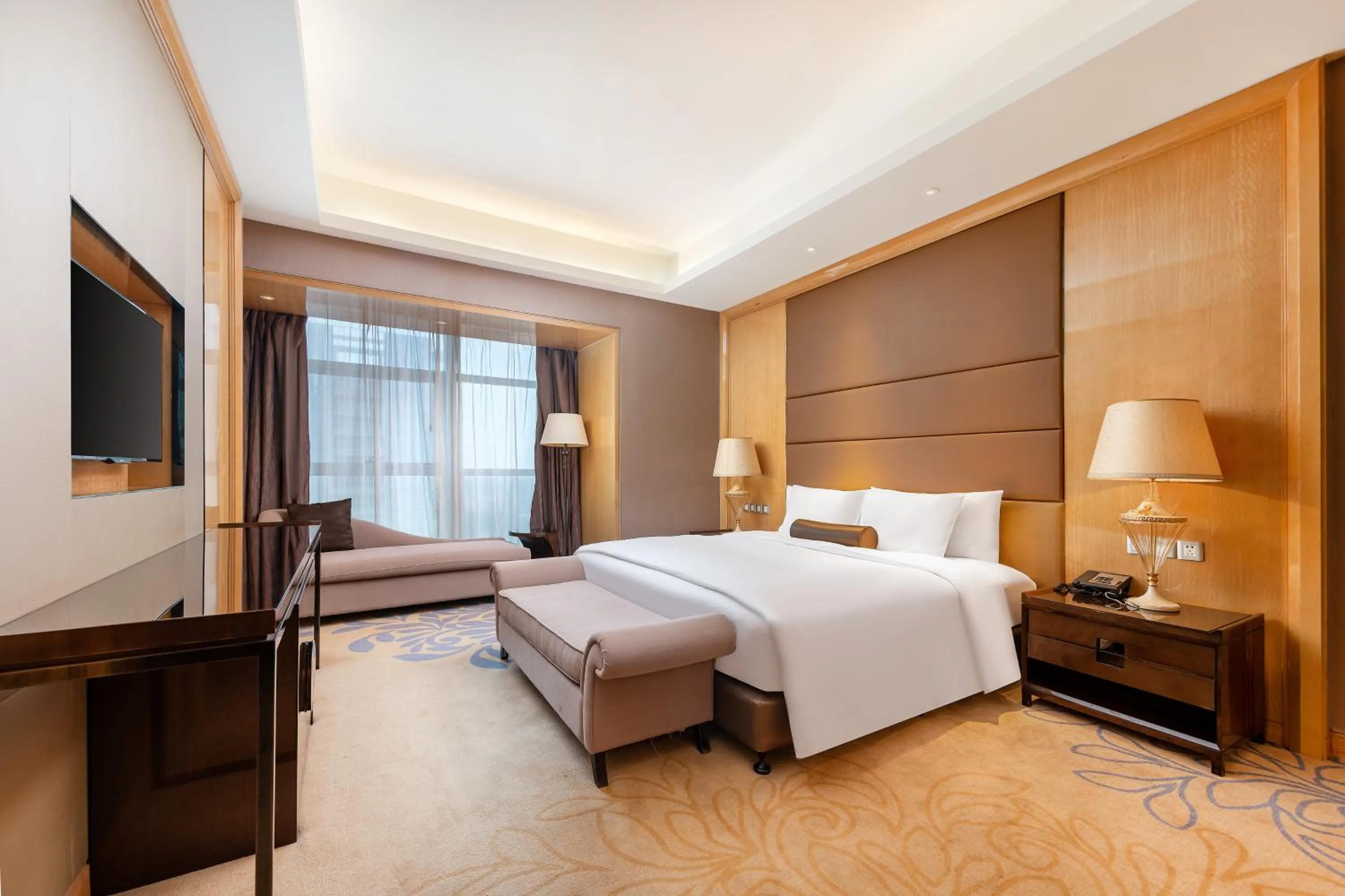 Photo of the whole room, Bed in Wanda Realm Langfang