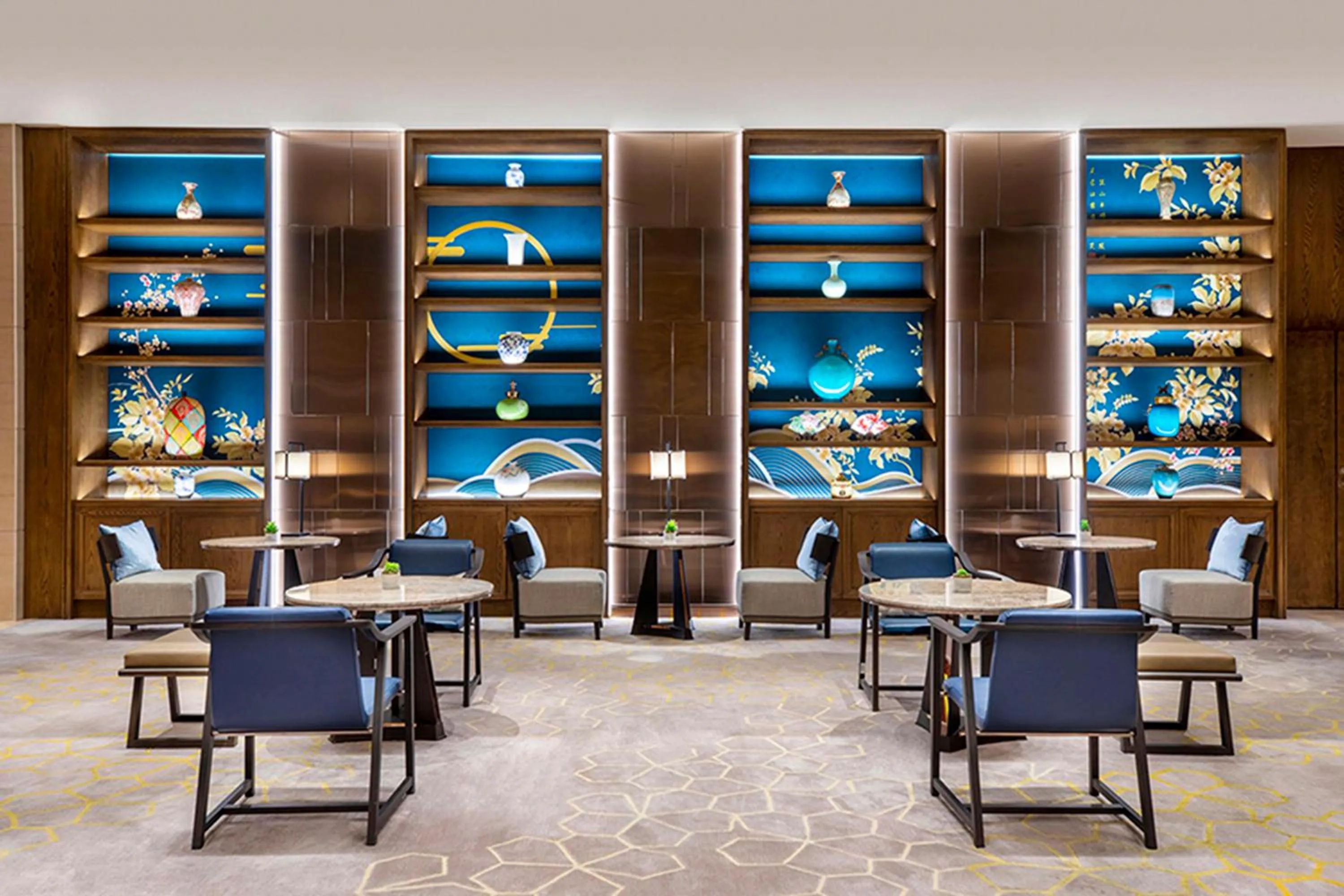 Lobby or reception in Hilton Nanjing