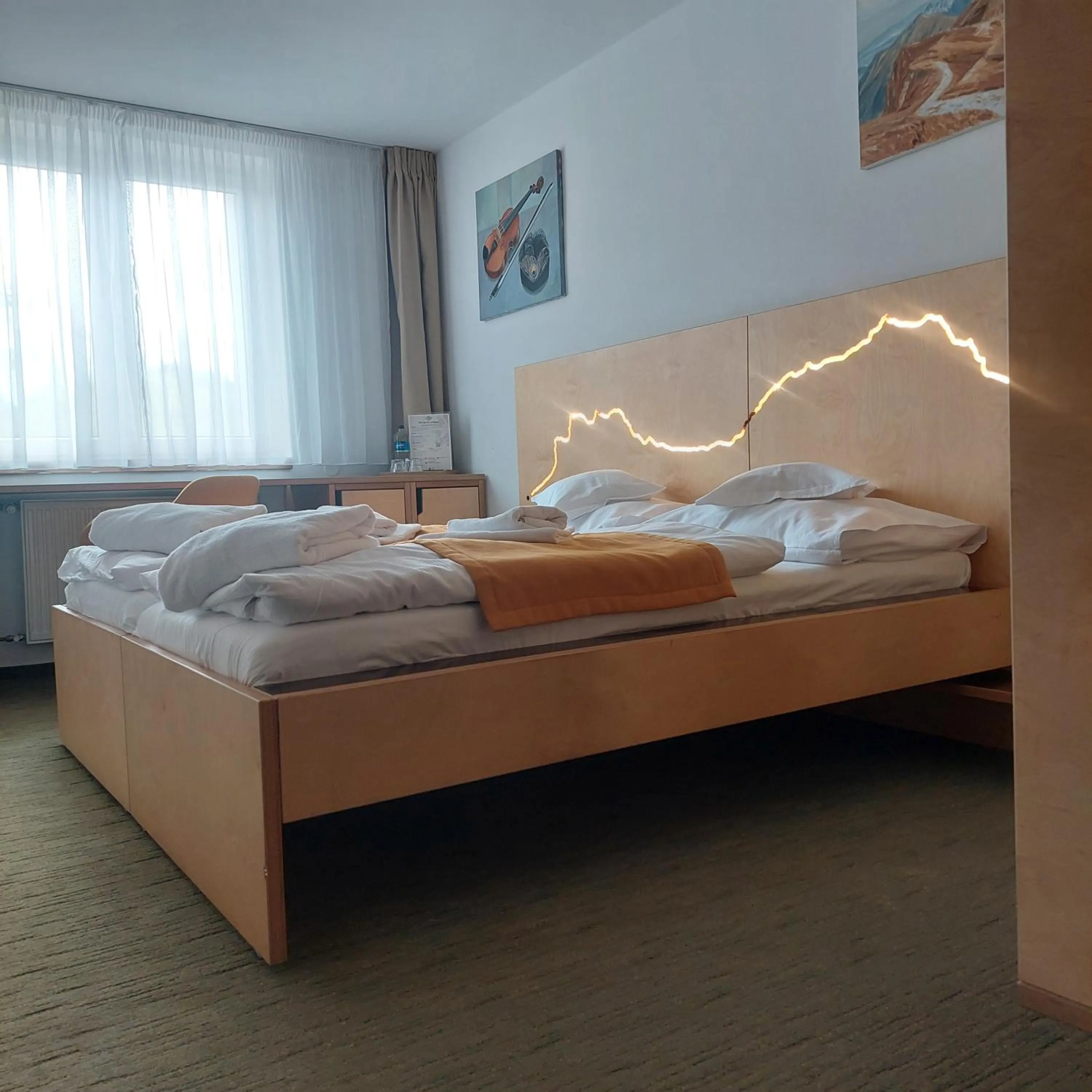 Bedroom, Bed in Hotel Diery