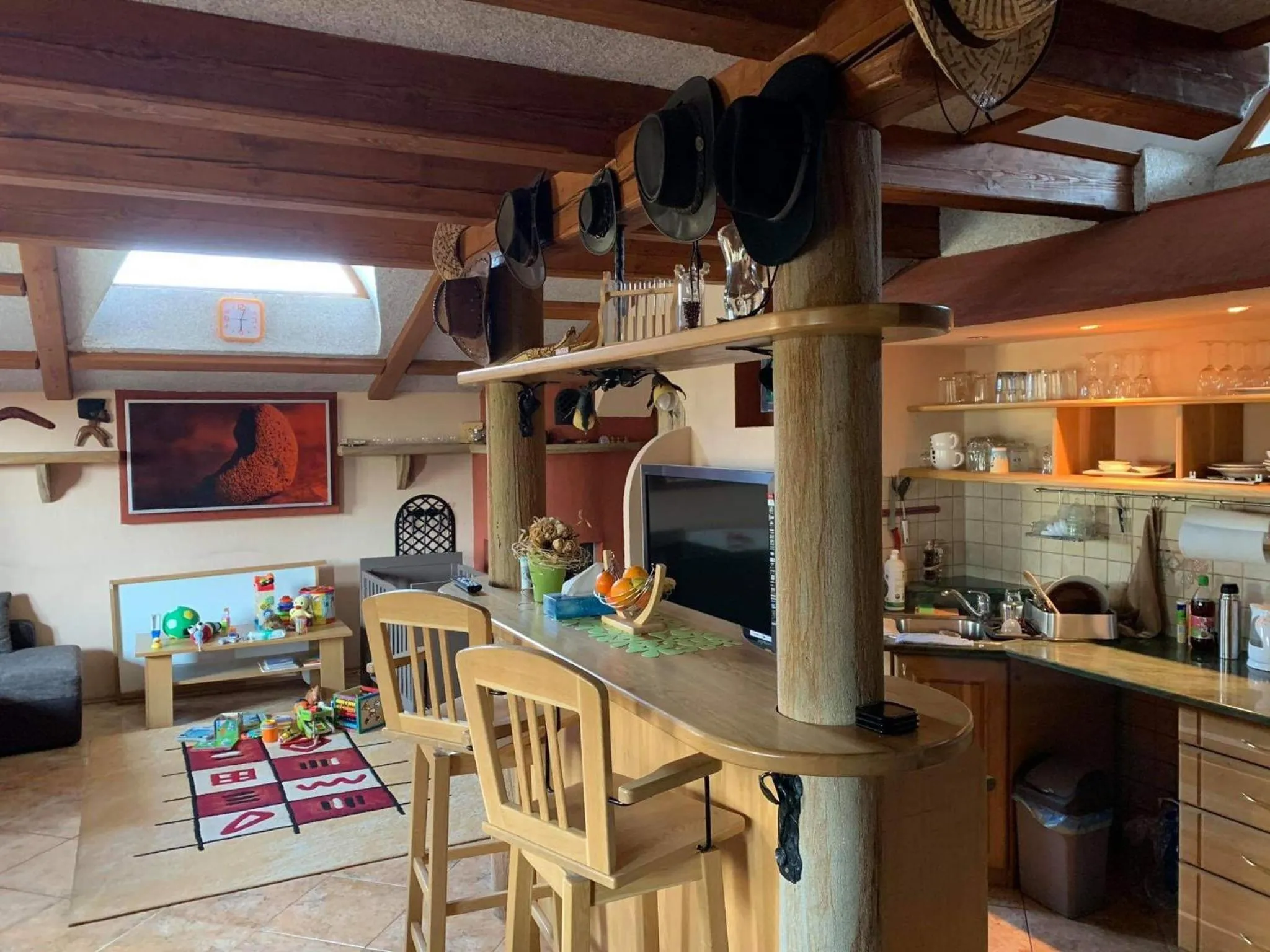 Kitchen or kitchenette in Resort Svět