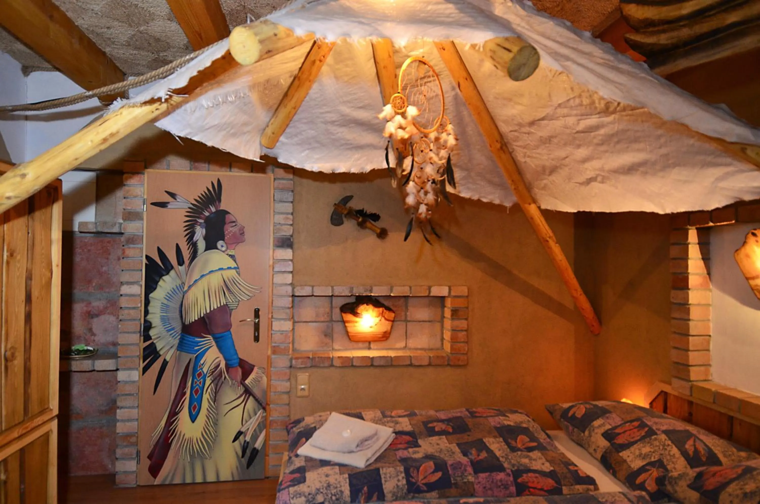 Bedroom, Bed in Resort Svět