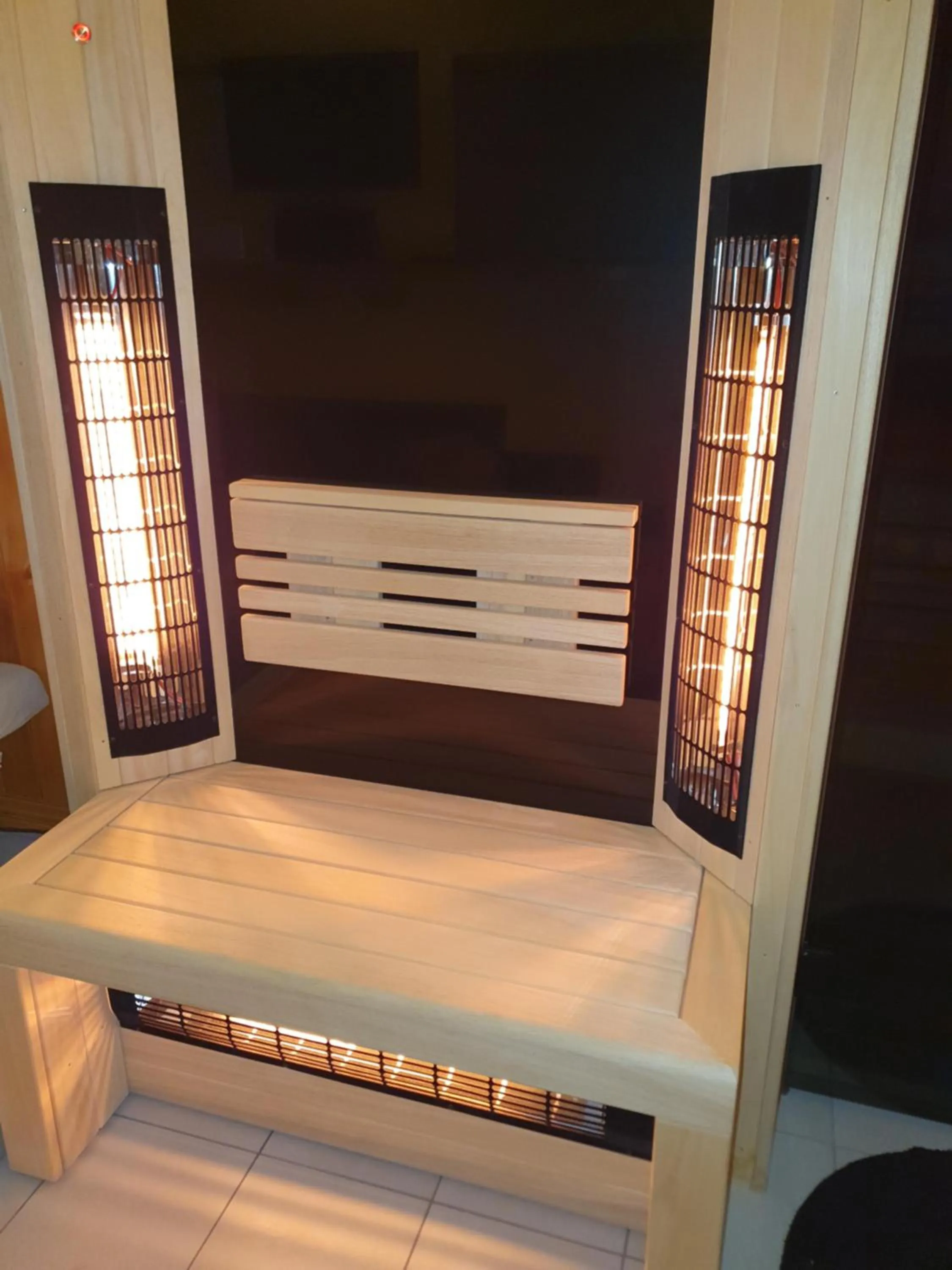 Sauna, Bed in Resort Svět