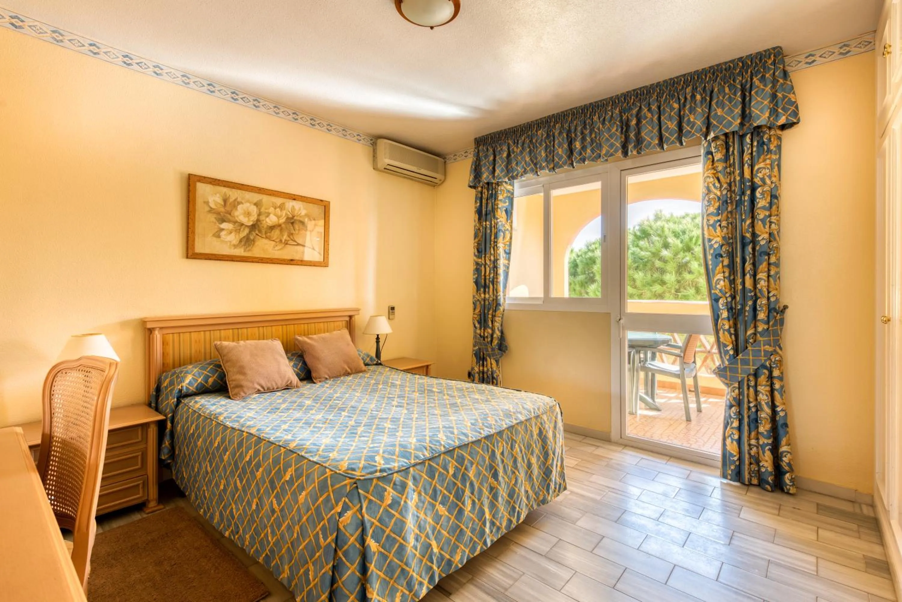 Balcony/Terrace, Bed in Macdonald Doña Lola Resort