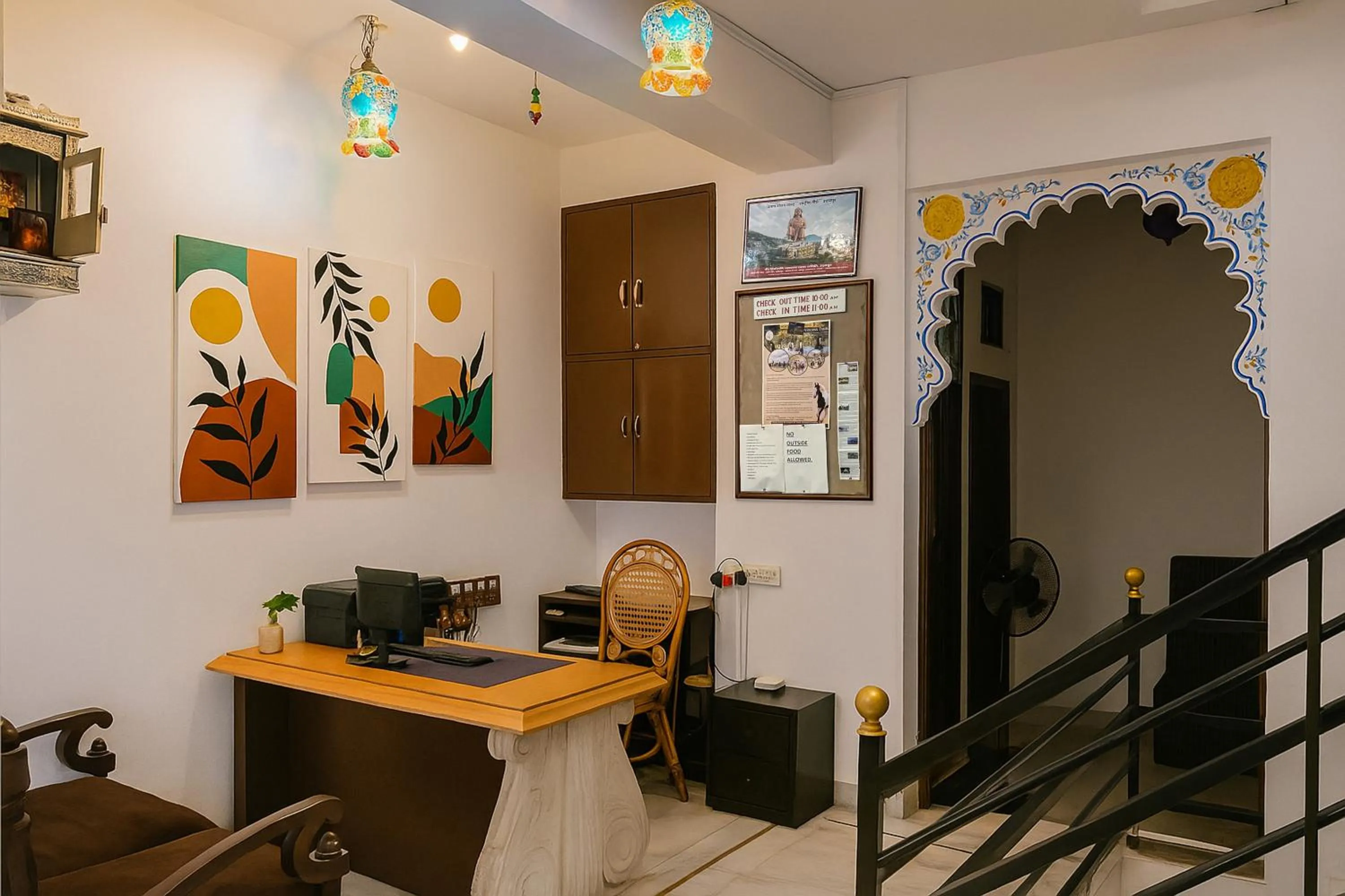 Lobby or reception in THAMLA HAVELI - Heritage Lake View Hotel