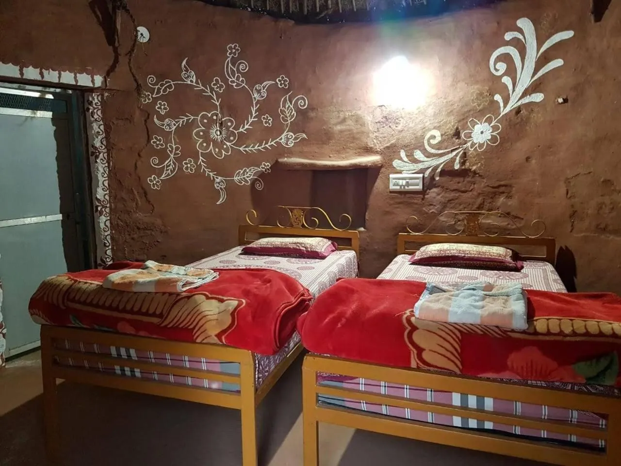 Bed in Chhotaram Prajapat Home Stay