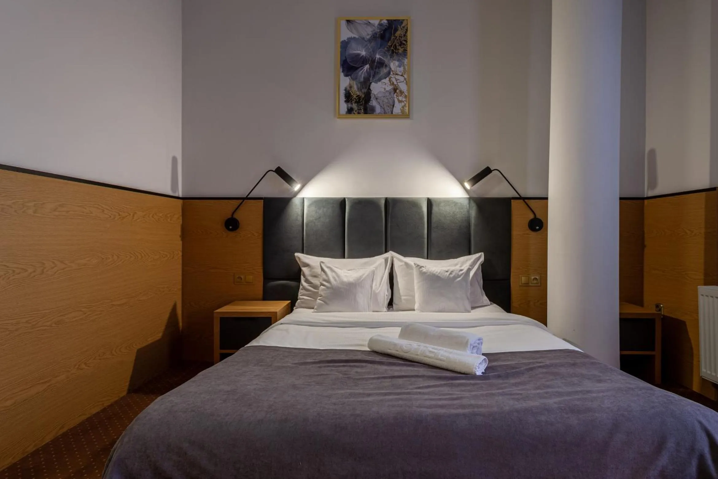 Bed in Hotel Poniatowski