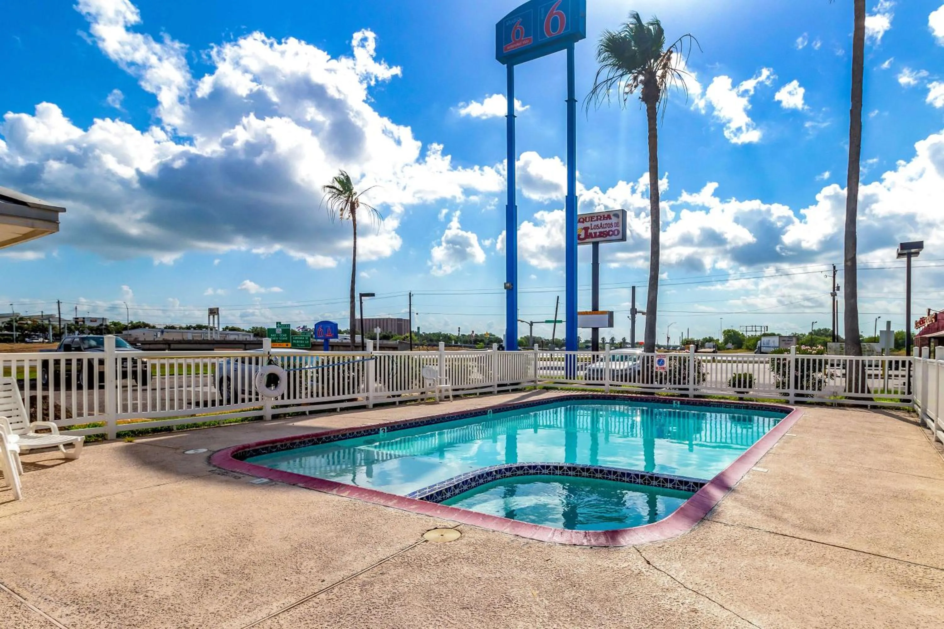 Pool view in Studio 6-Corpus Christi, TX - North