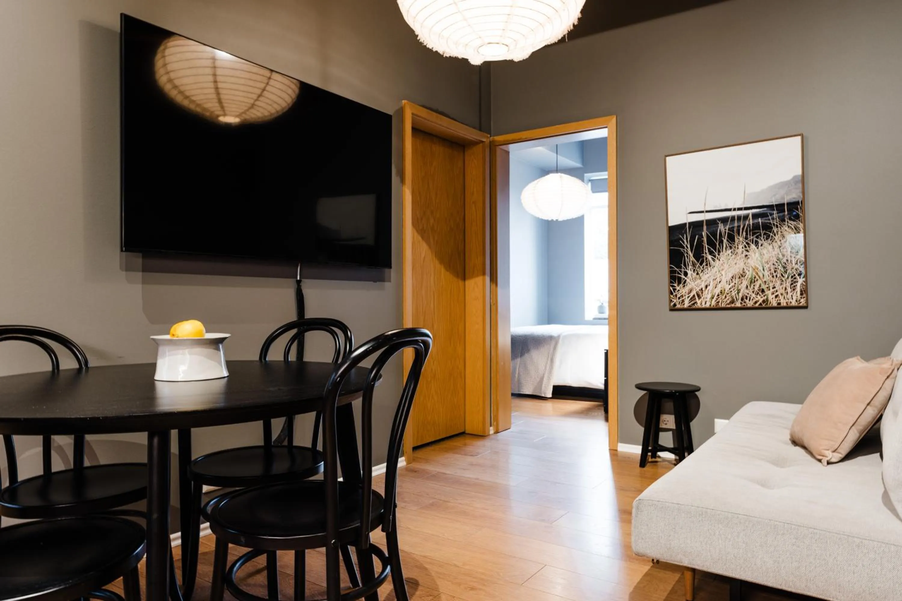 Living room in Rey Apartments