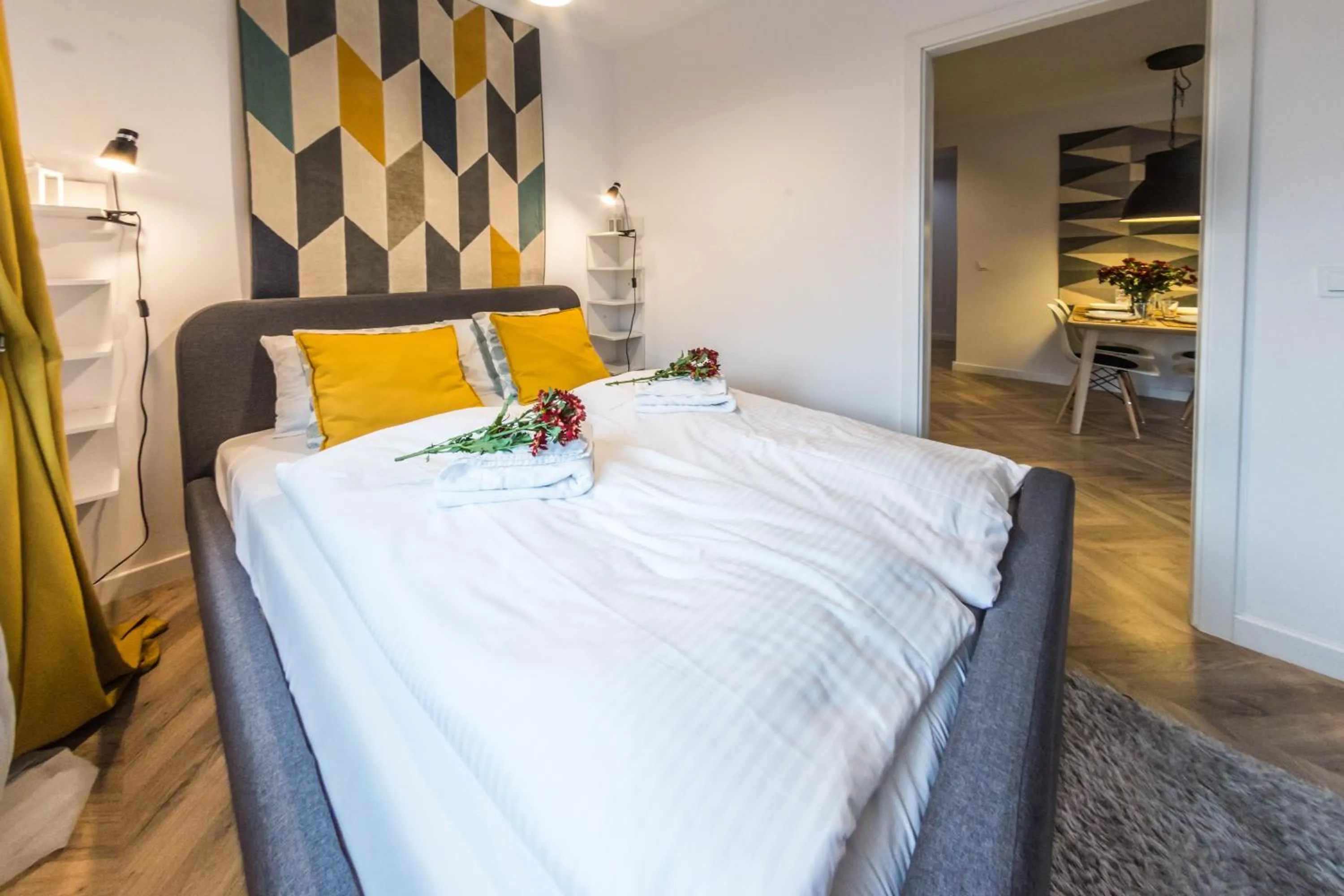 Bed in Apartamenty Izerskie - ul. Cicha 13H-I