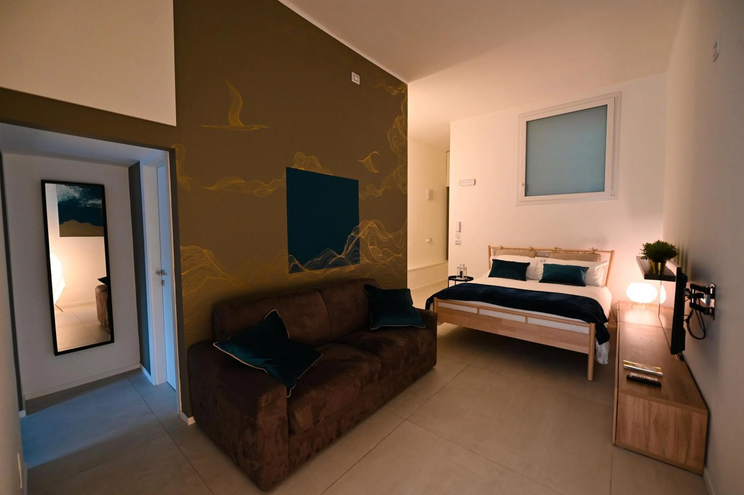 Seating area, Bed in Casa Di Mamma