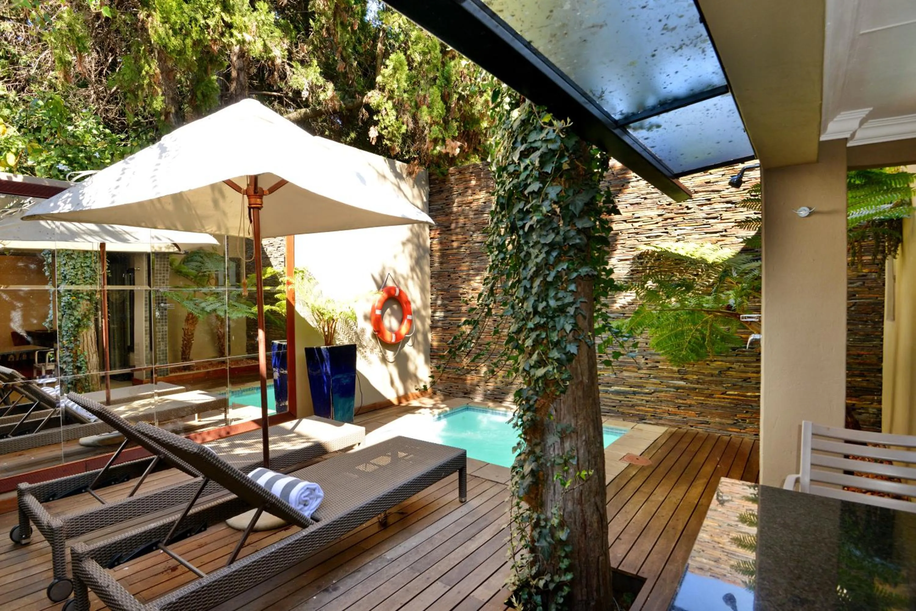 Pool view in The Residence