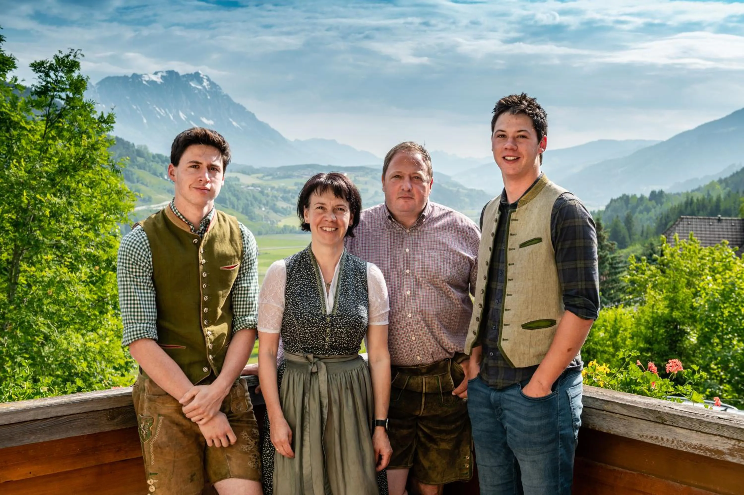 People in Panoramahotel Stocker