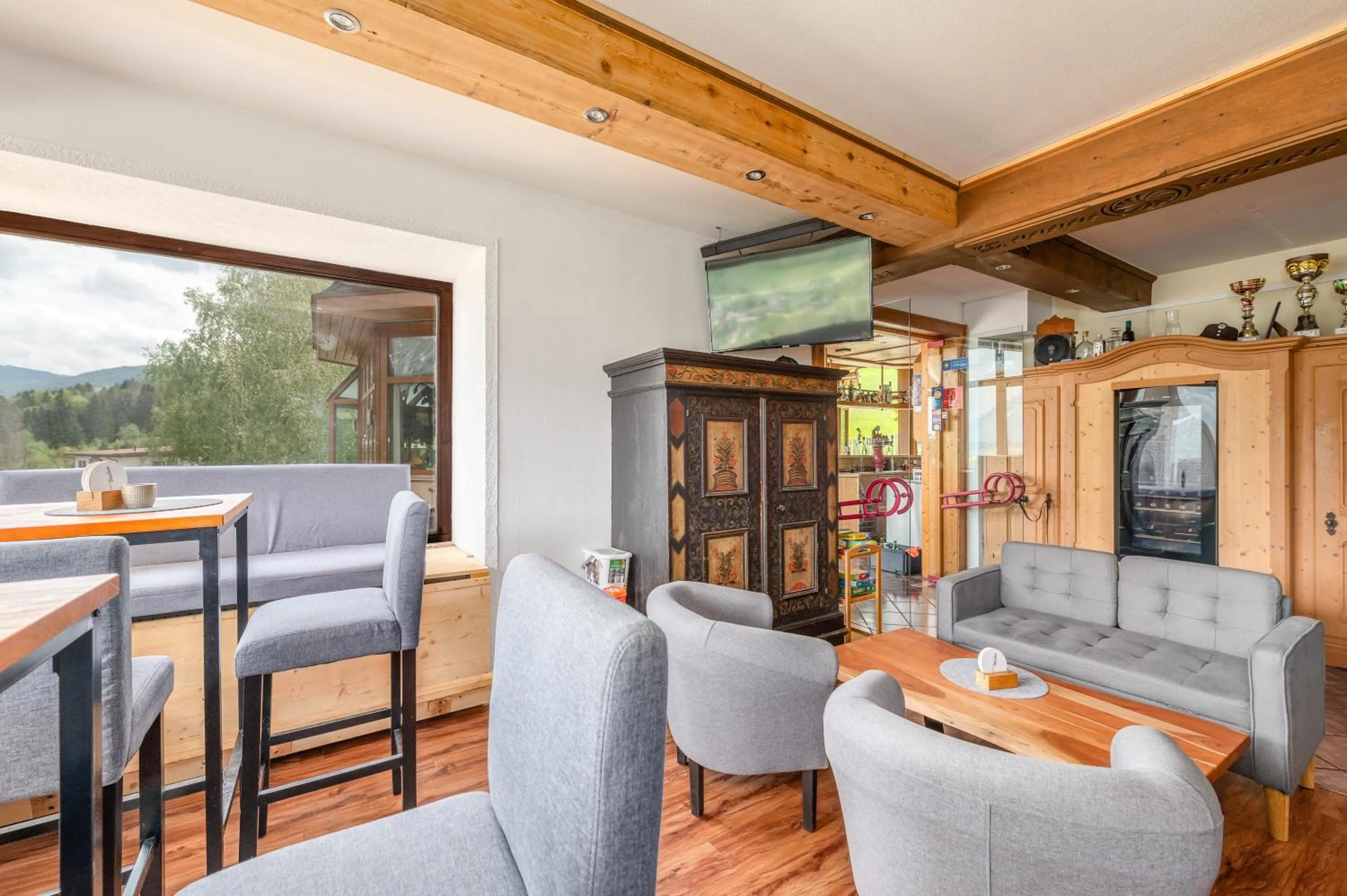 Lounge or bar in Panoramahotel Stocker