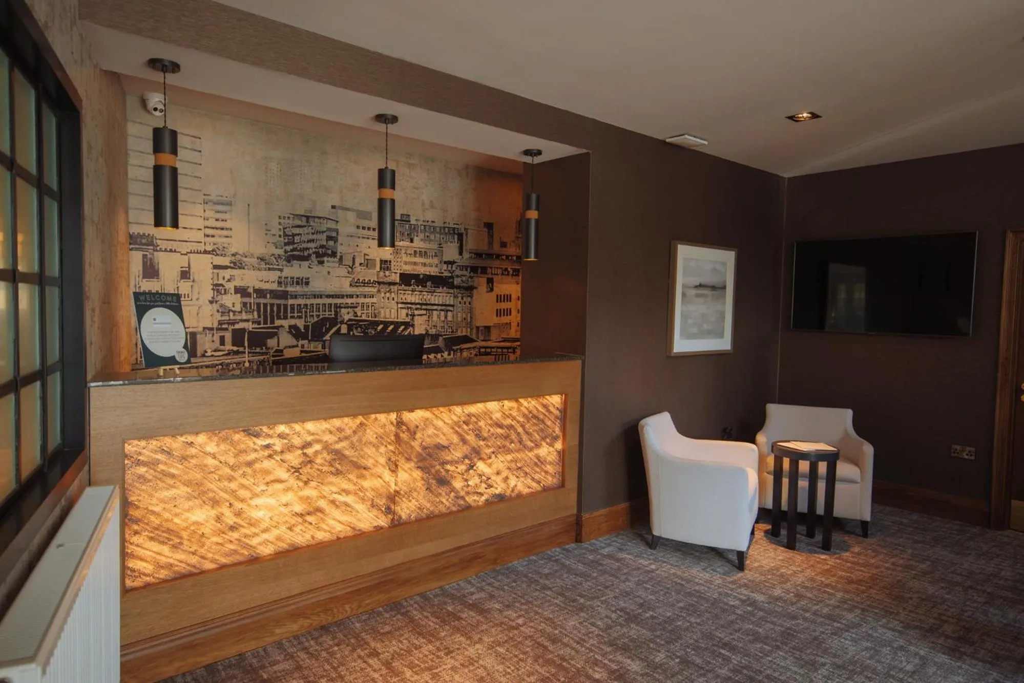 Lobby or reception in The Redhurst Hotel Glasgow