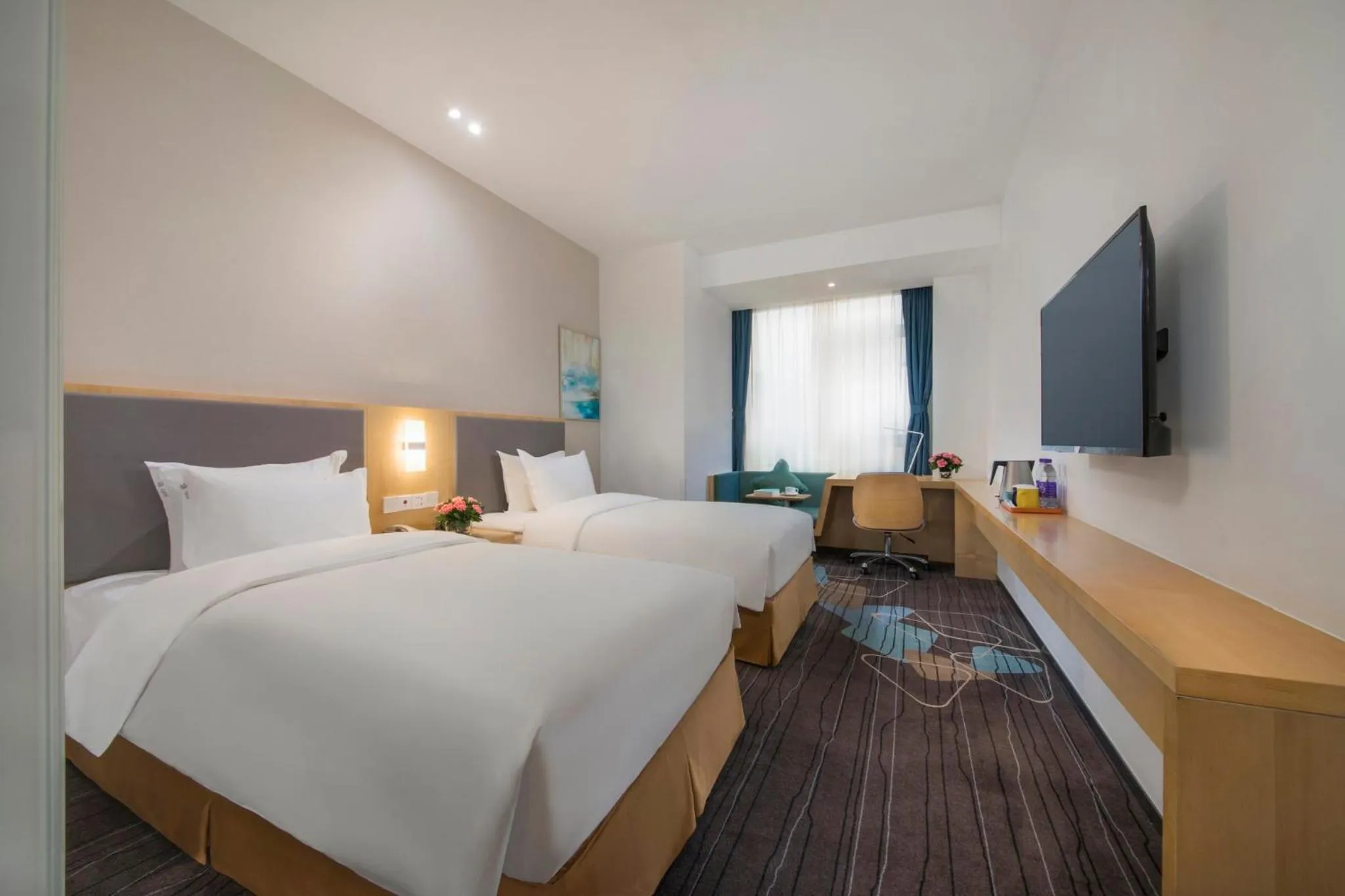 Photo of the whole room, Bed in Holiday Inn Express - Yantai YEDA by IHG