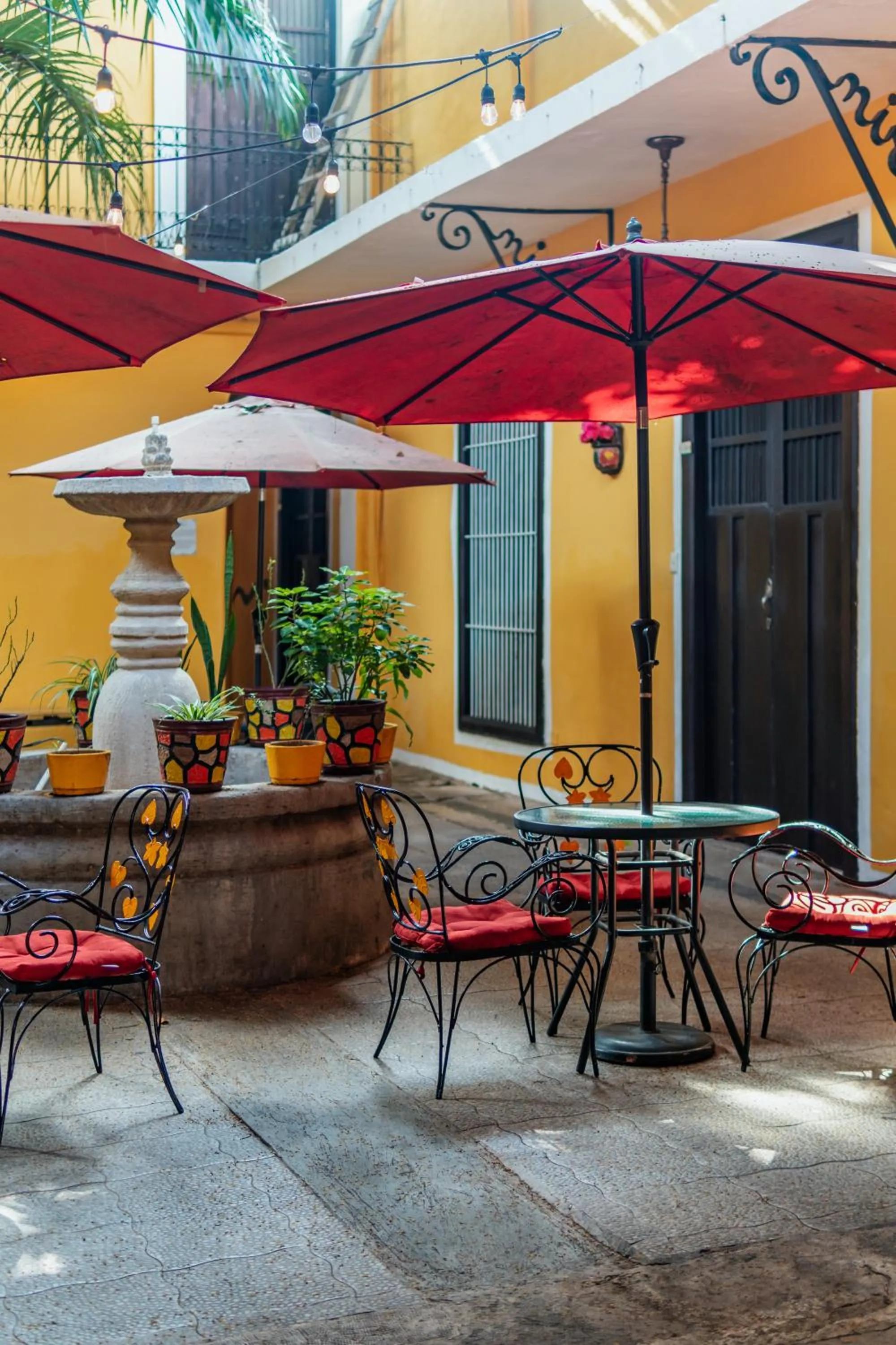Patio in Hotel Santiago