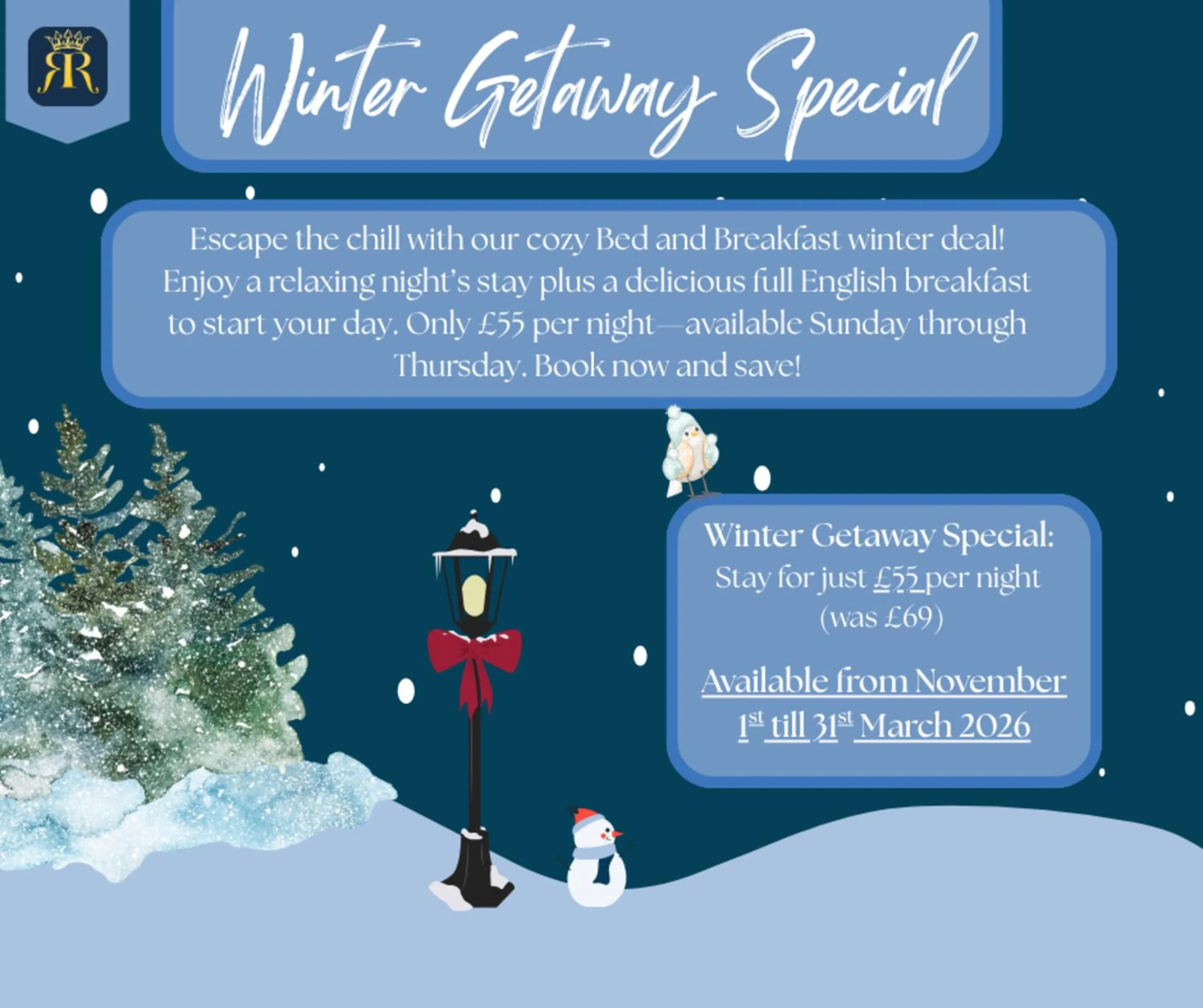 Text overlay in Skegness The Royal Hotel