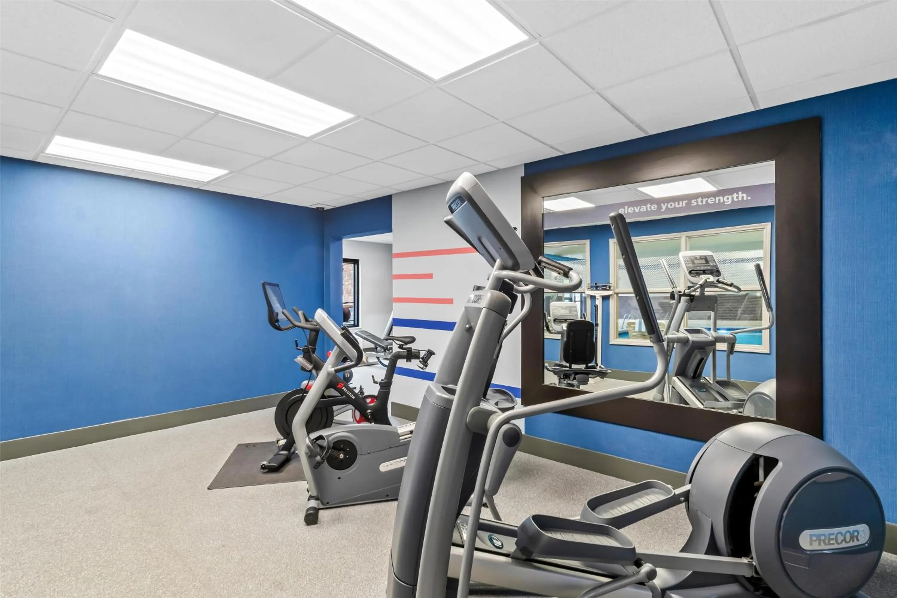 Fitness centre/facilities in Hampton Inn Laramie