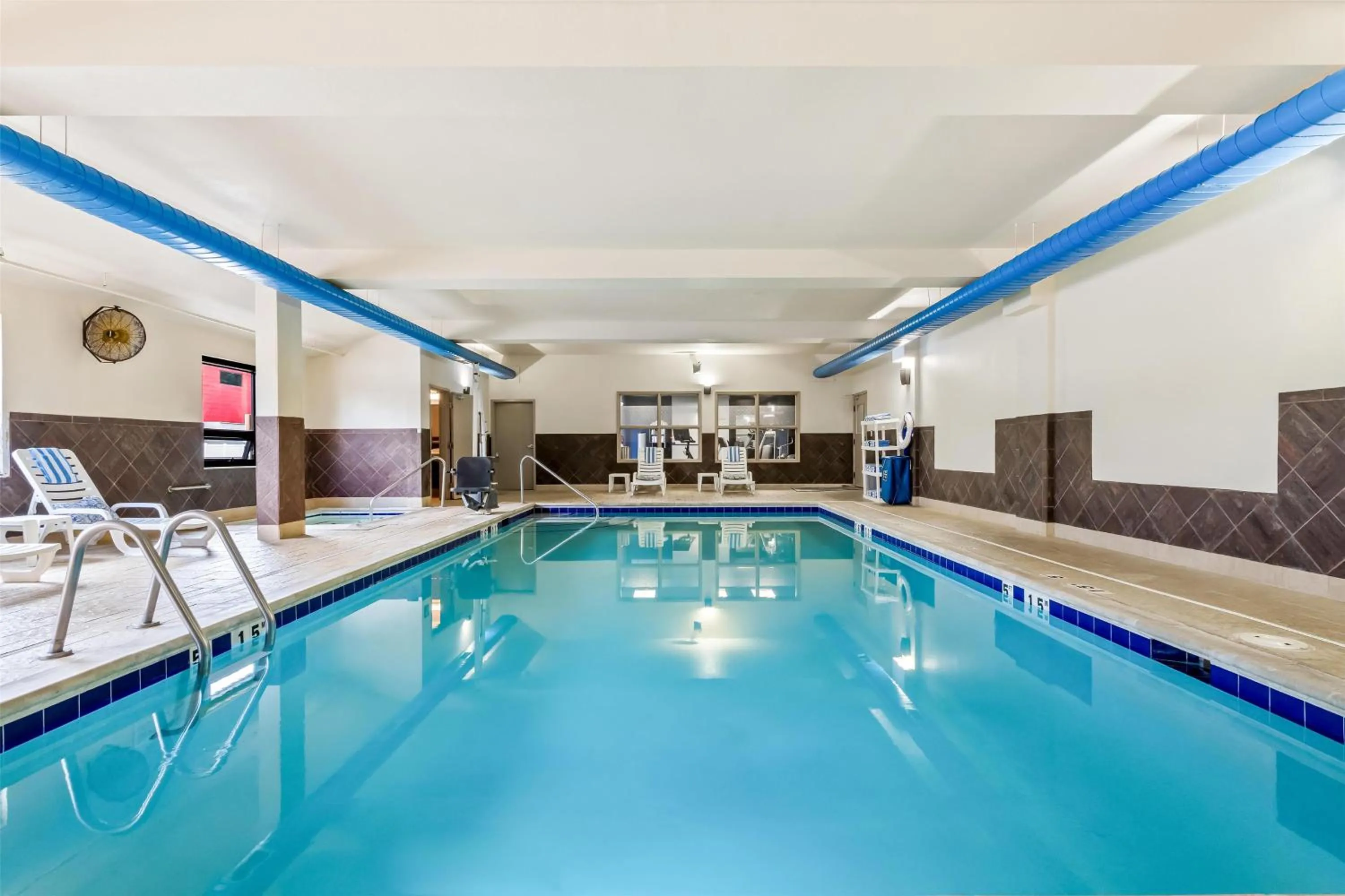 Pool view in Hampton Inn Laramie