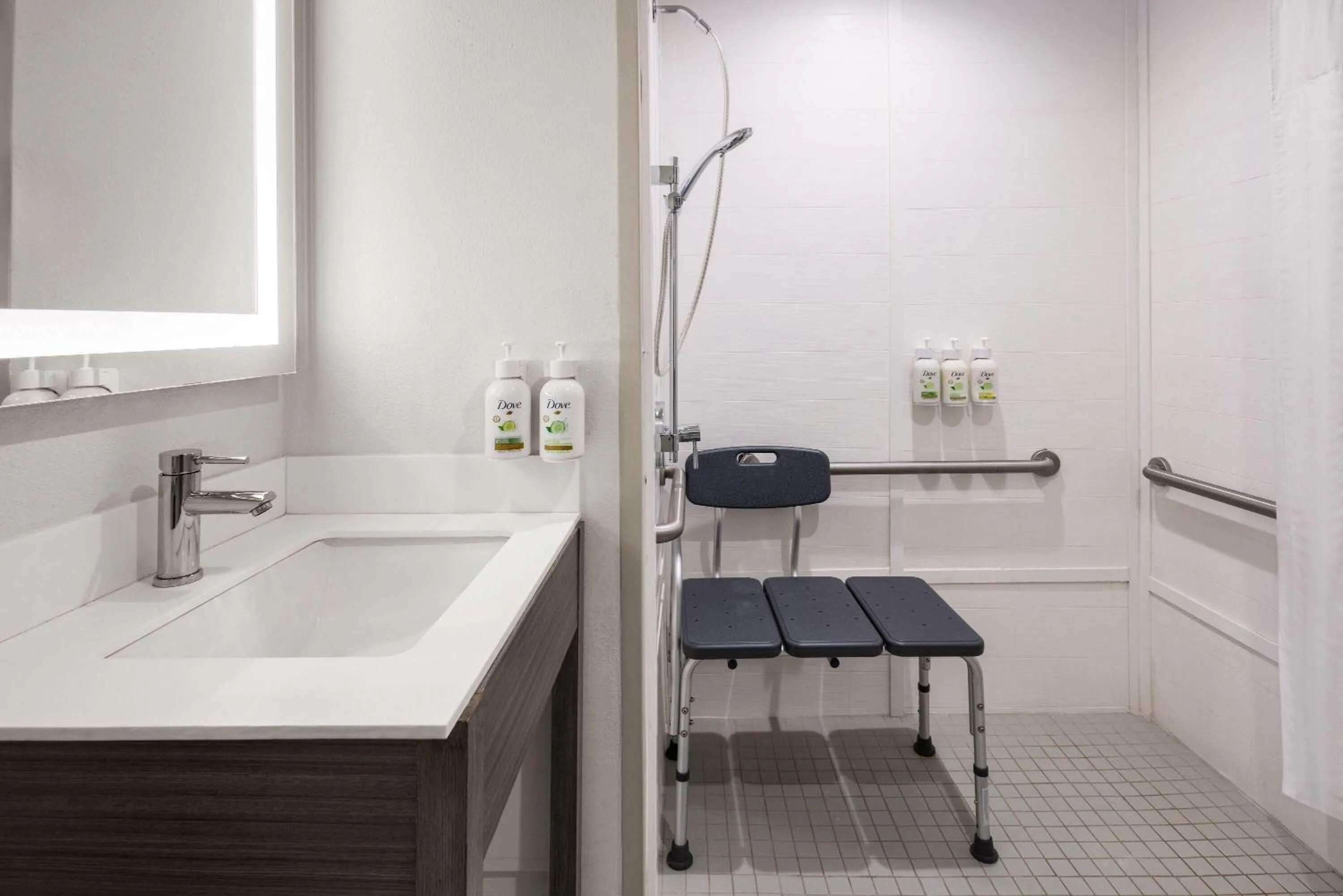 Shower in Ramada by Wyndham York Harrisburg Hershey